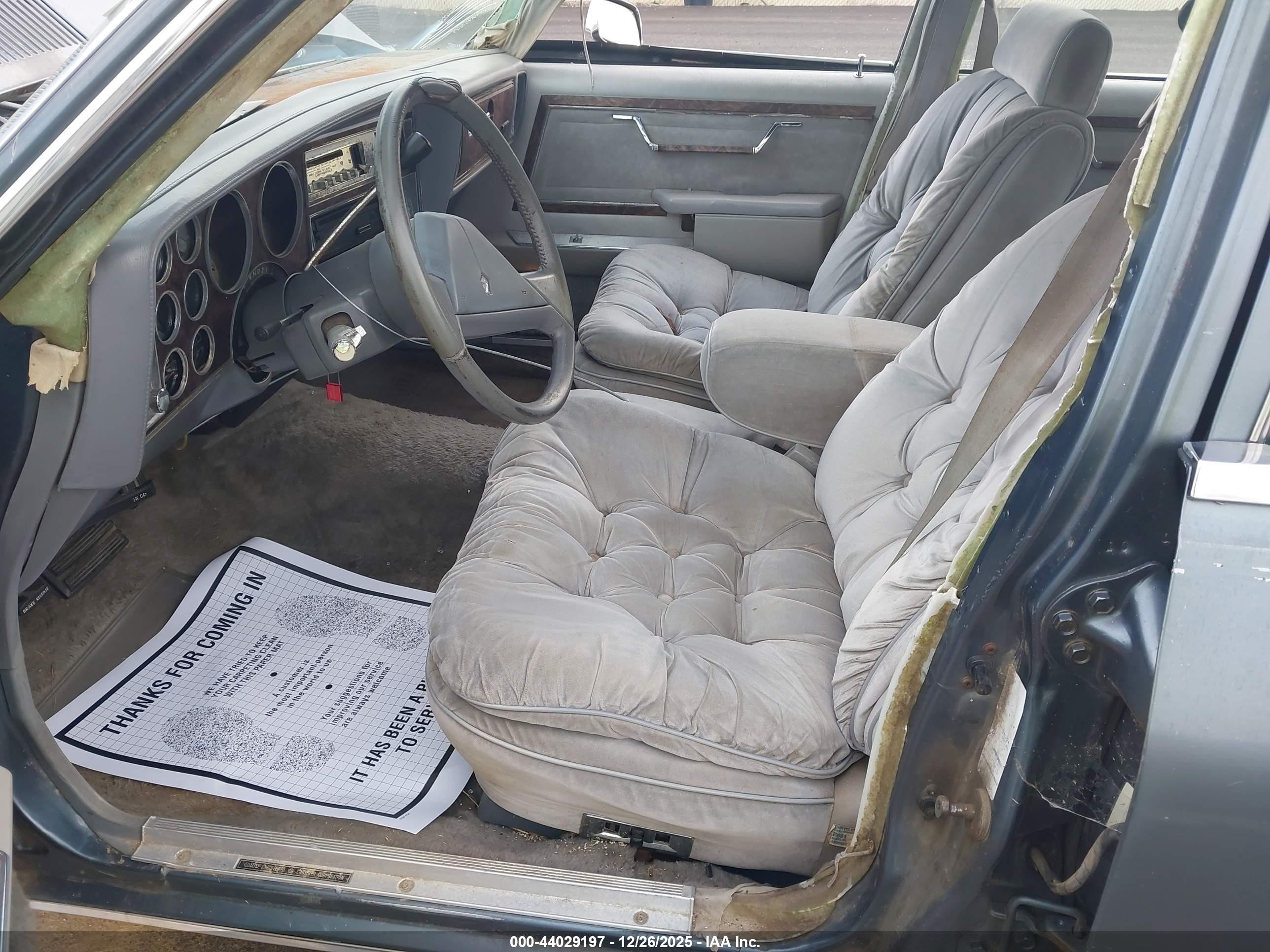 1987 Chrysler Fifth Avenue   Teal vin: 1C3BF66P2HX718915