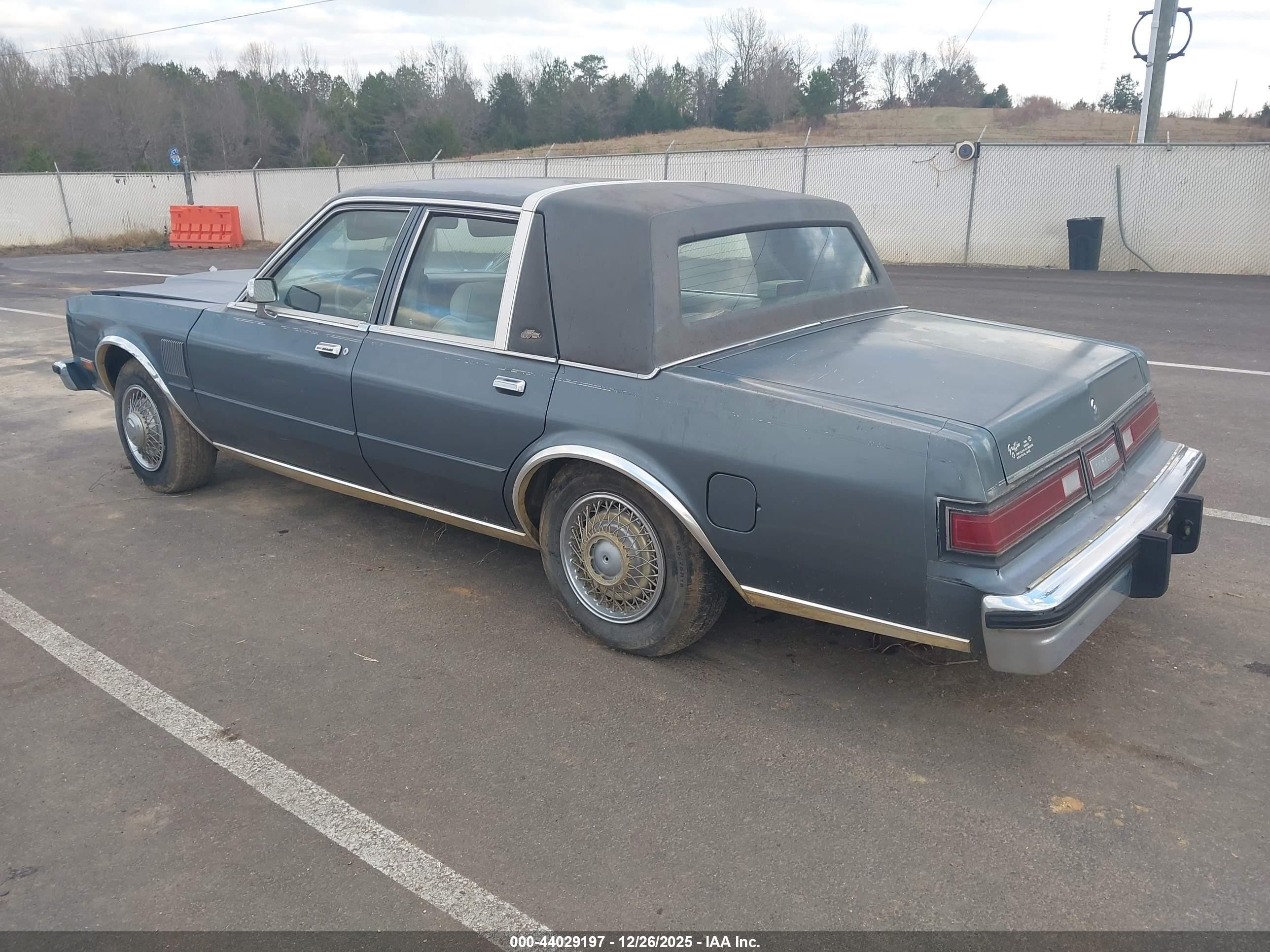 1987 Chrysler Fifth Avenue   Teal vin: 1C3BF66P2HX718915