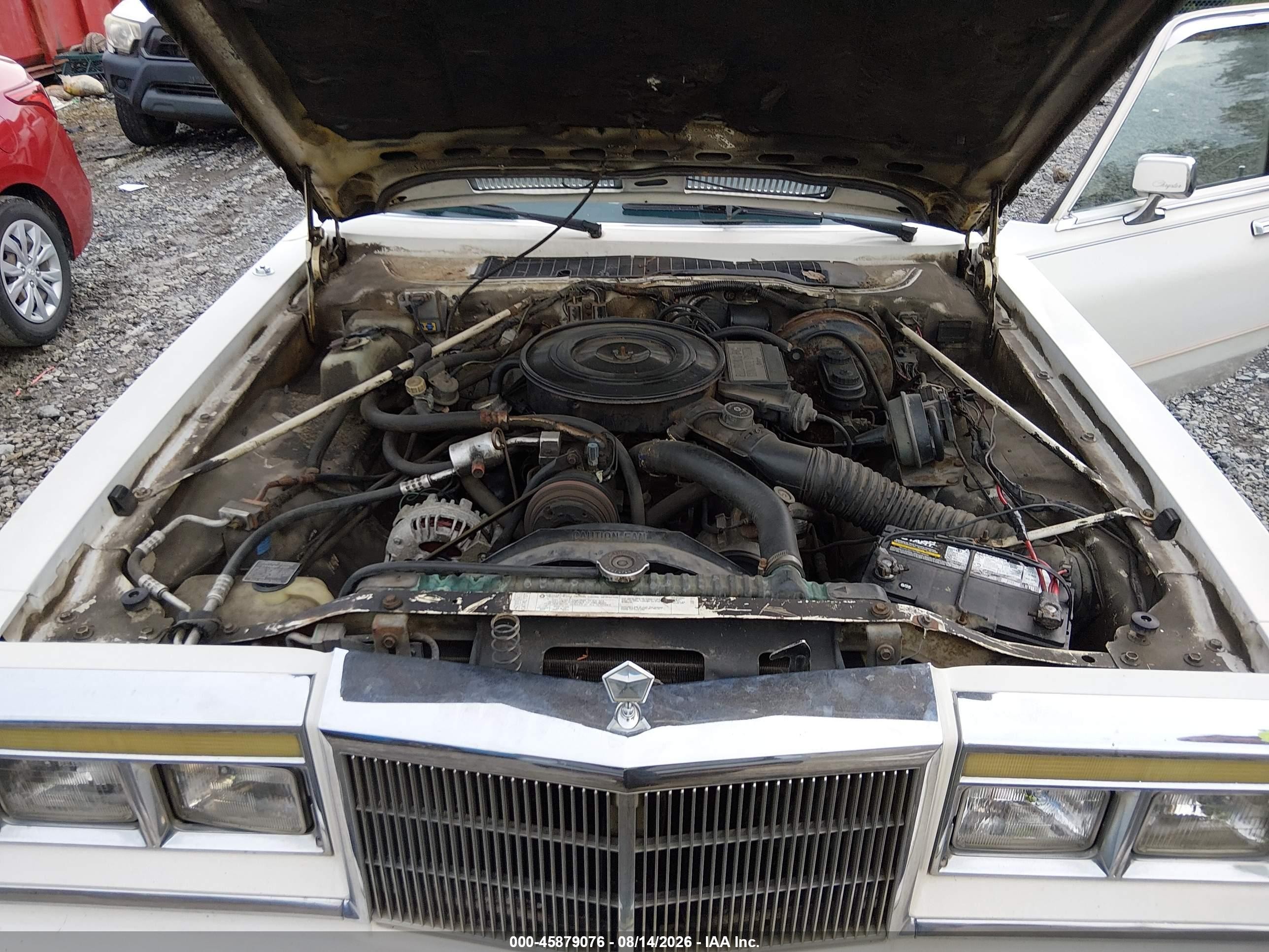 1986 Chrysler Fifth Avenue   White vin: 1C3BF66P3GX569171