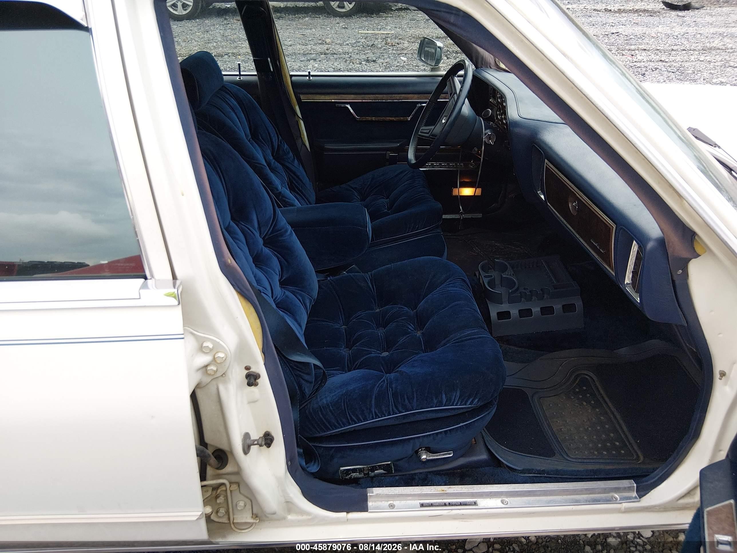1986 Chrysler Fifth Avenue   White vin: 1C3BF66P3GX569171
