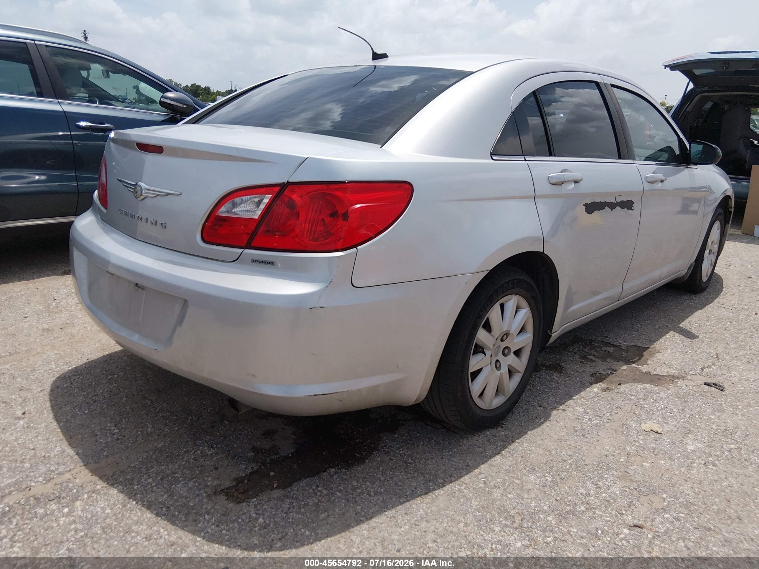 2010 Chrysler Sebring Touring Серебряный vin: 1C3CC4FB1AN183809