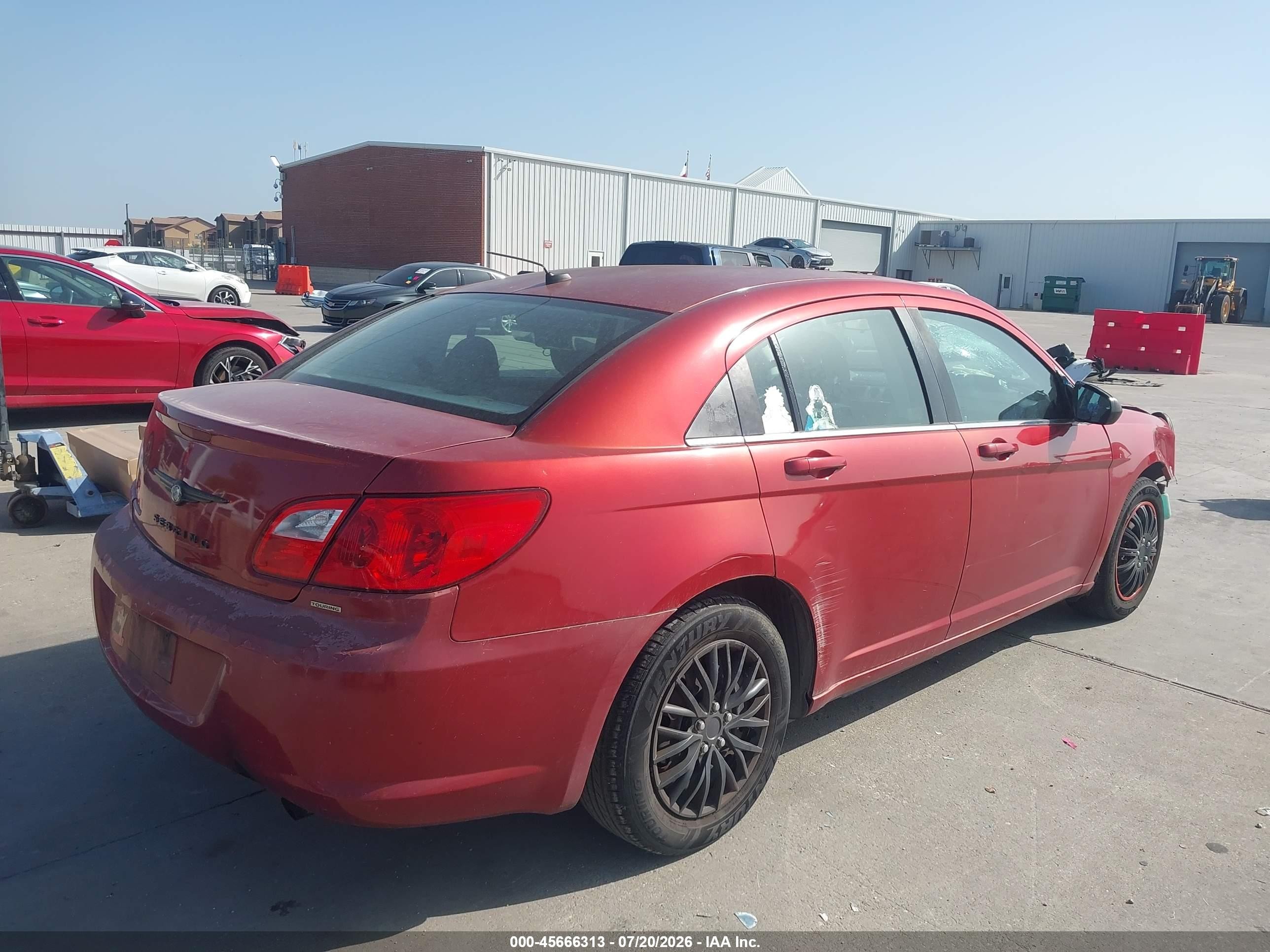 2010 Chrysler Sebring Touring Burgundy vin: 1C3CC4FB5AN207206