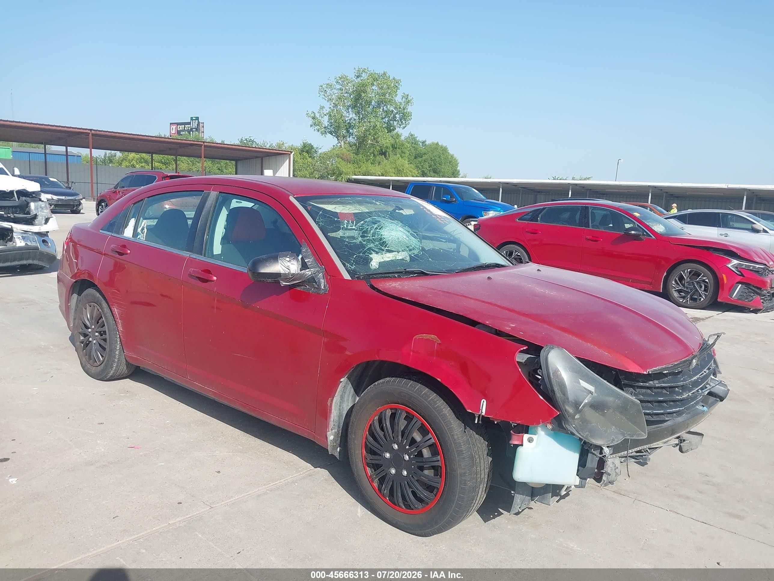 2010 Chrysler Sebring Touring Burgundy vin: 1C3CC4FB5AN207206