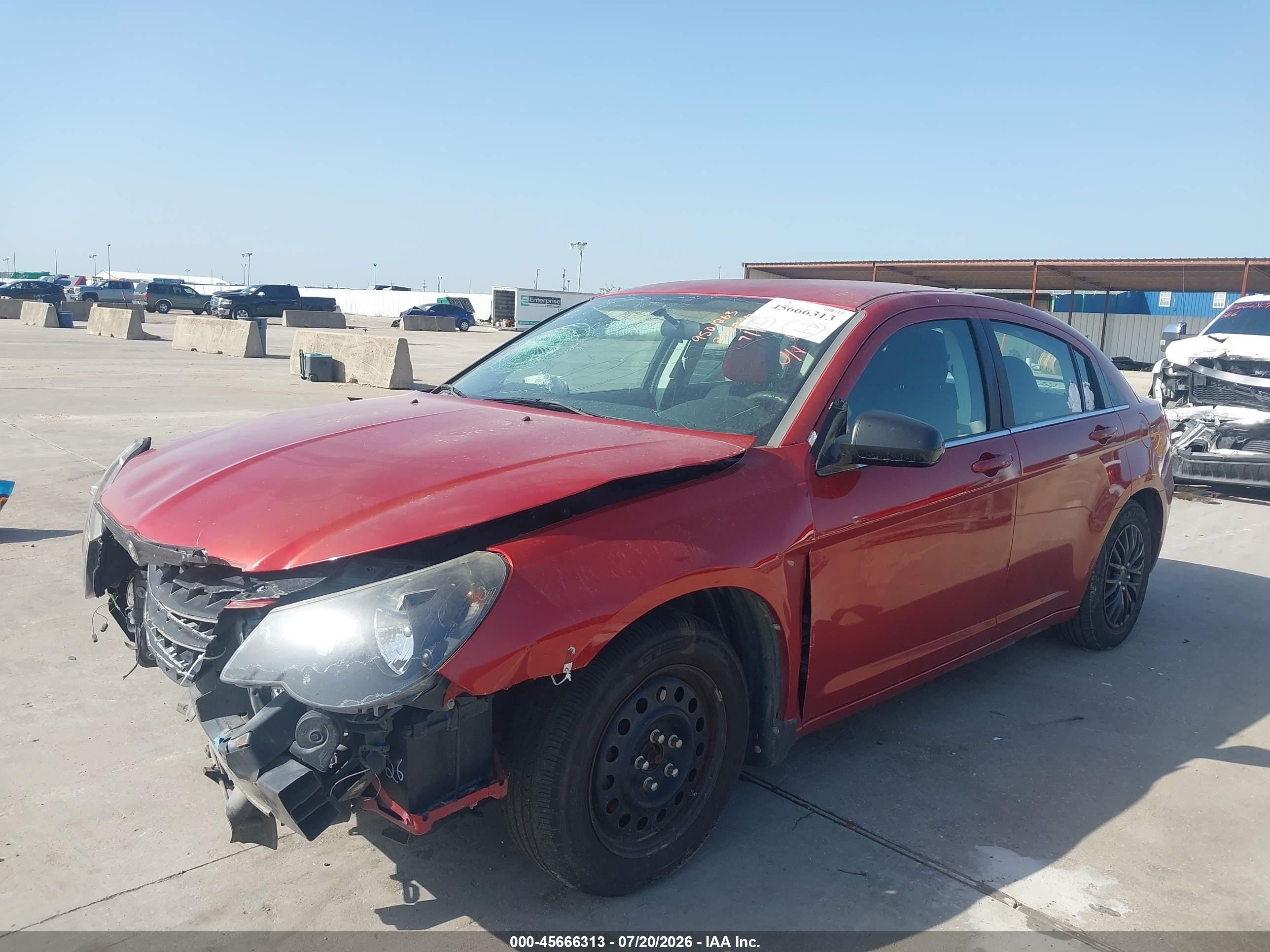 2010 Chrysler Sebring Touring Burgundy vin: 1C3CC4FB5AN207206