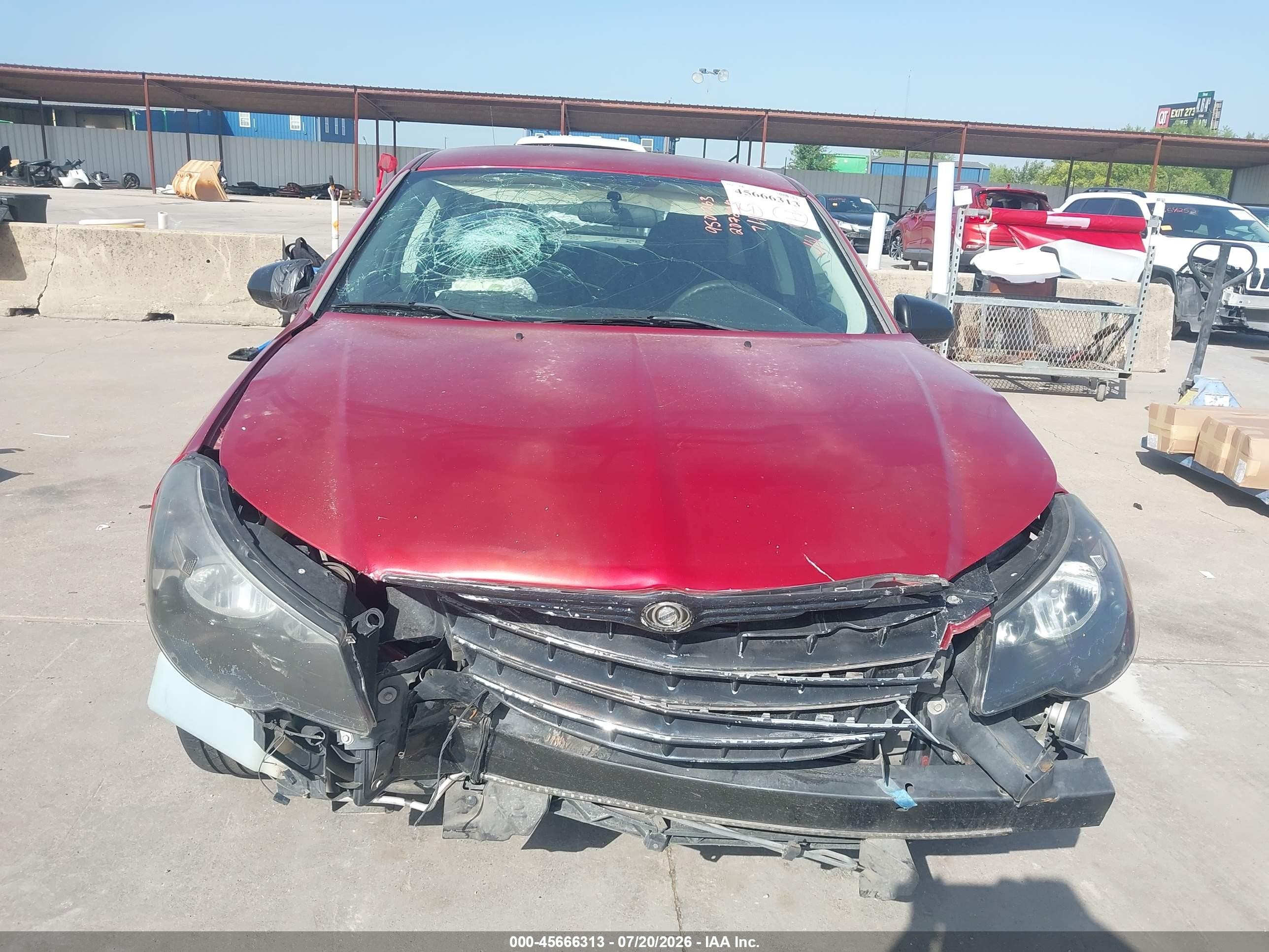 2010 Chrysler Sebring Touring Burgundy vin: 1C3CC4FB5AN207206