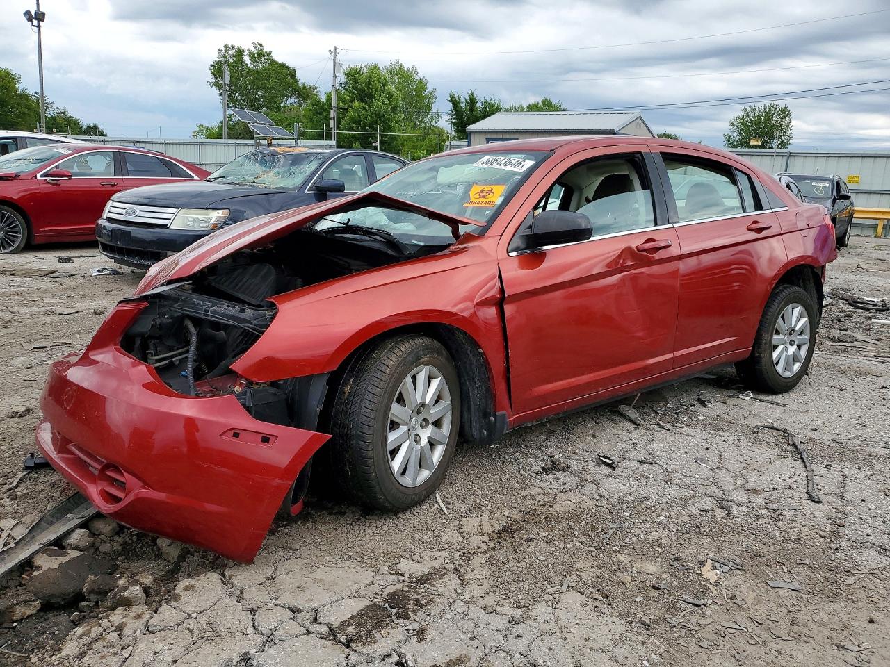 2010 Chrysler Sebring Touring Red vin: 1C3CC4FB8AN177134
