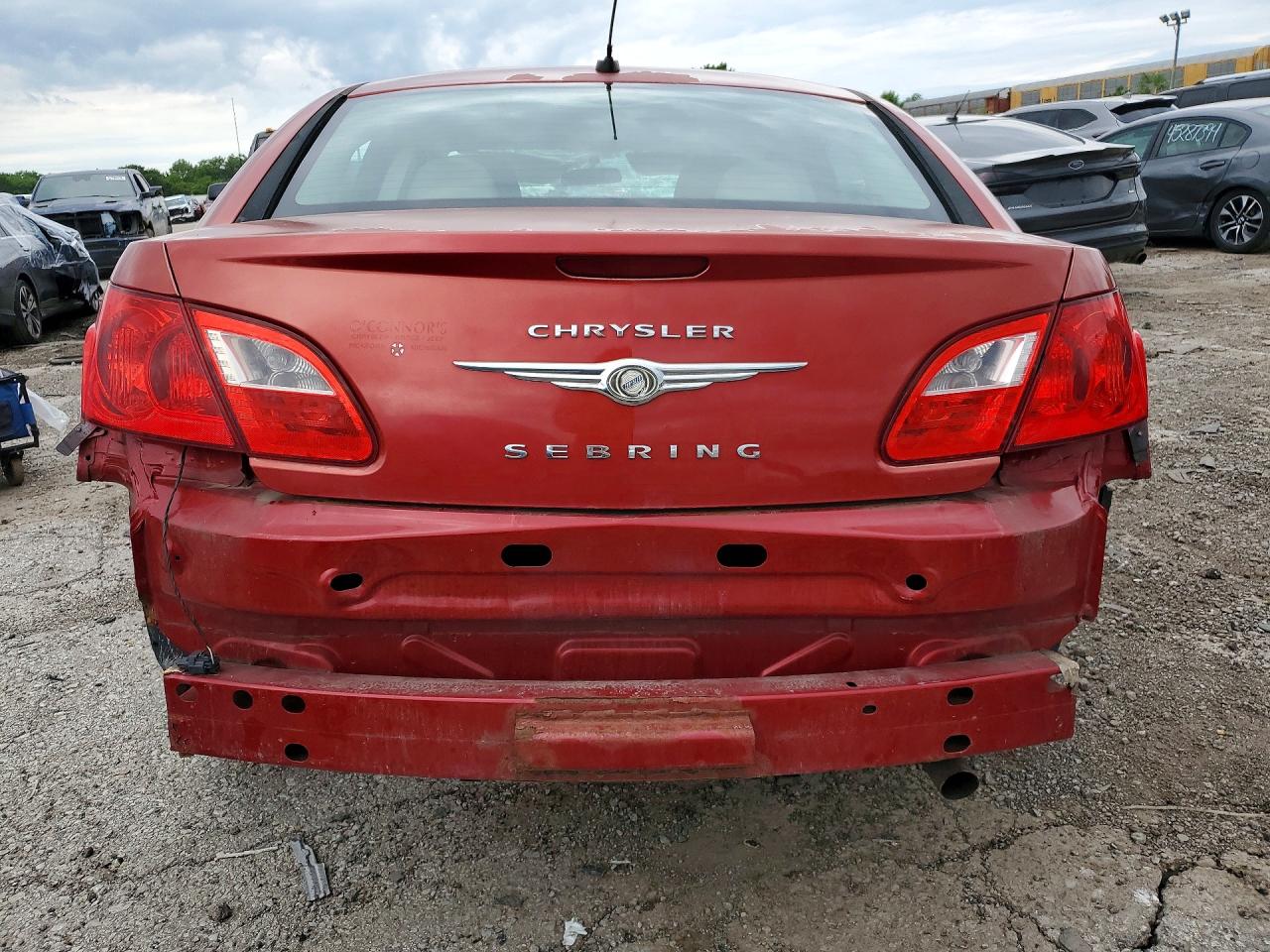 2010 Chrysler Sebring Touring Red vin: 1C3CC4FB8AN177134