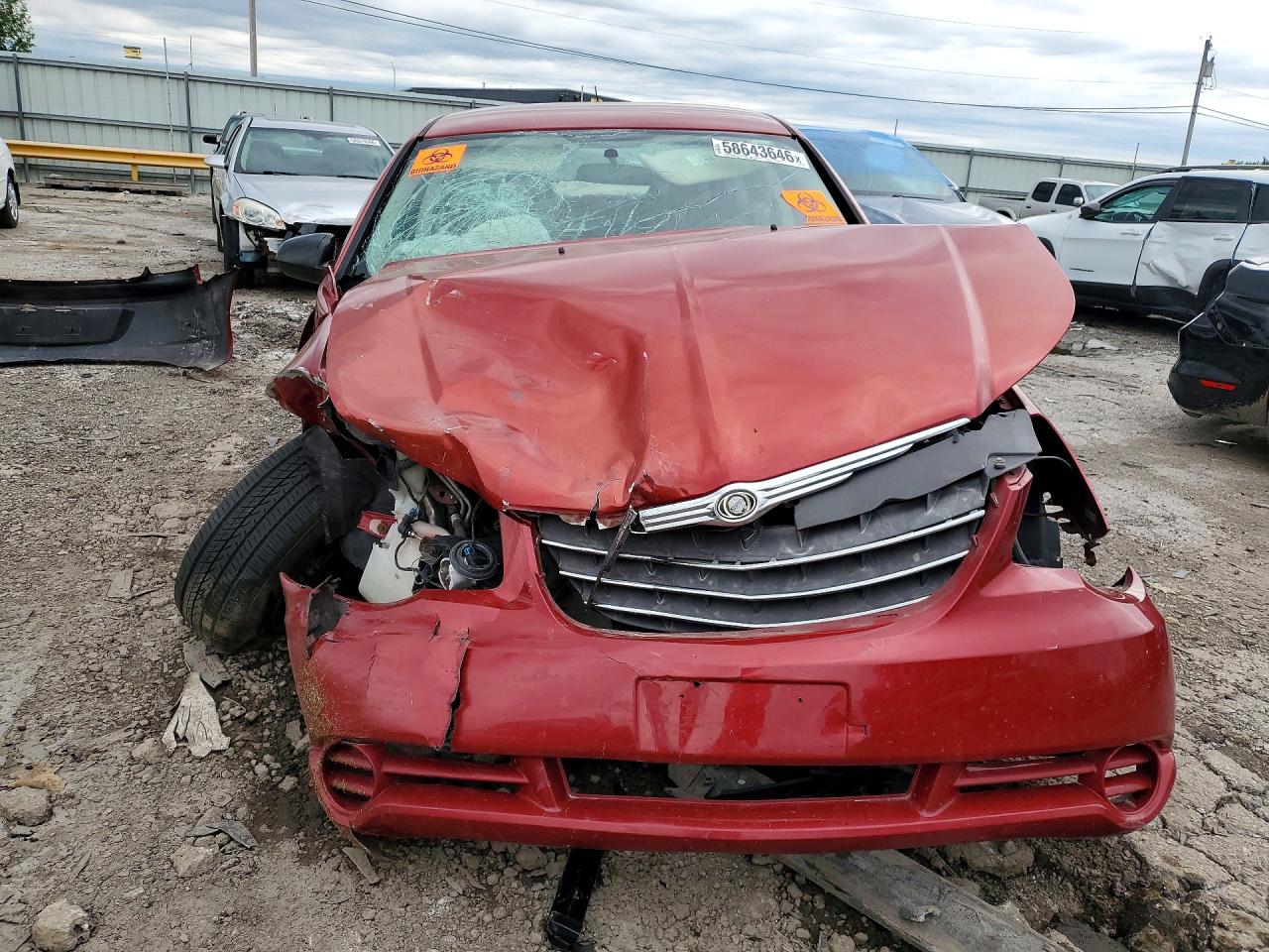 2010 Chrysler Sebring Touring Red vin: 1C3CC4FB8AN177134