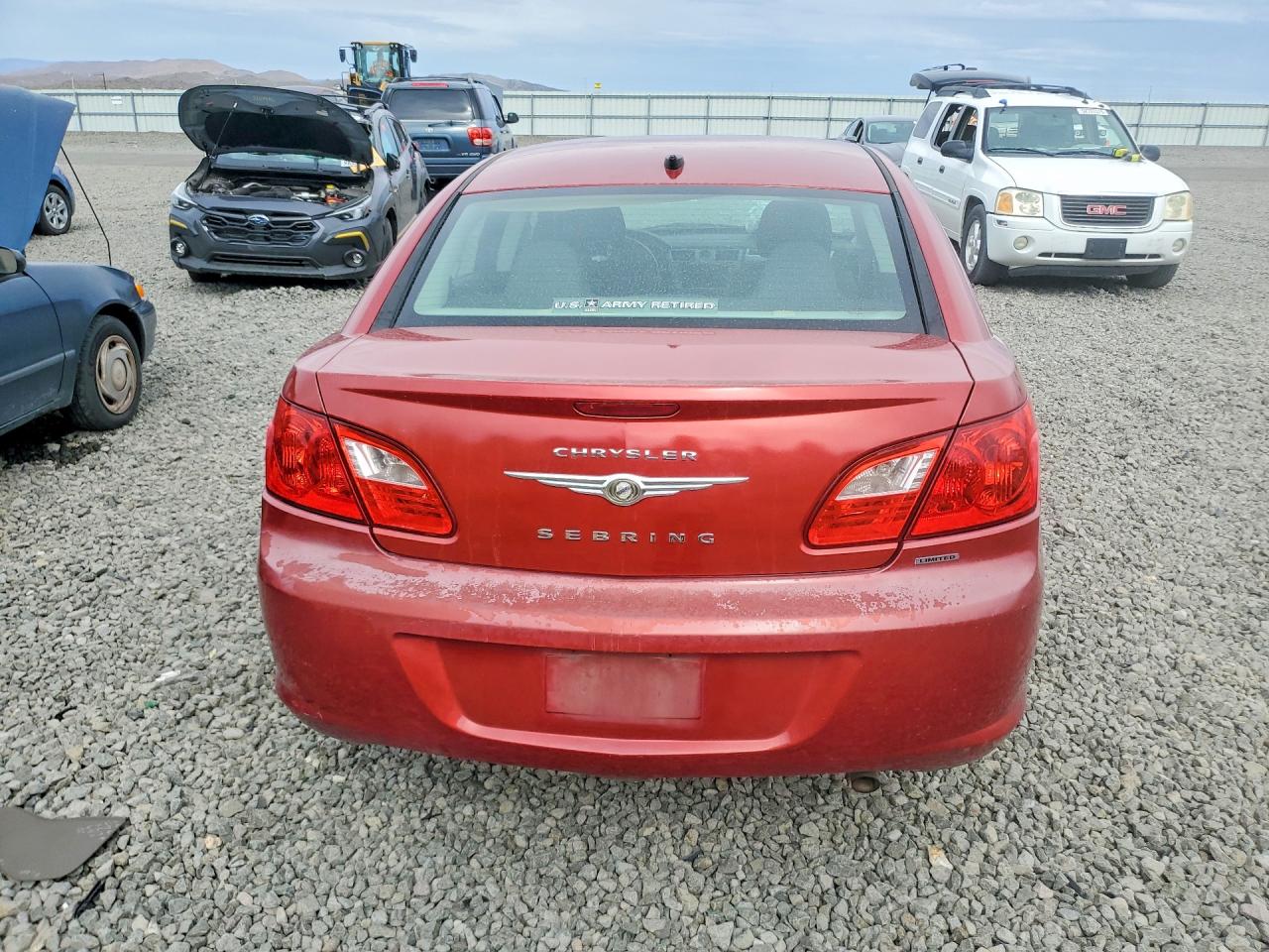 2010 Chrysler Sebring Limited Burgundy vin: 1C3CC5FB2AN163347