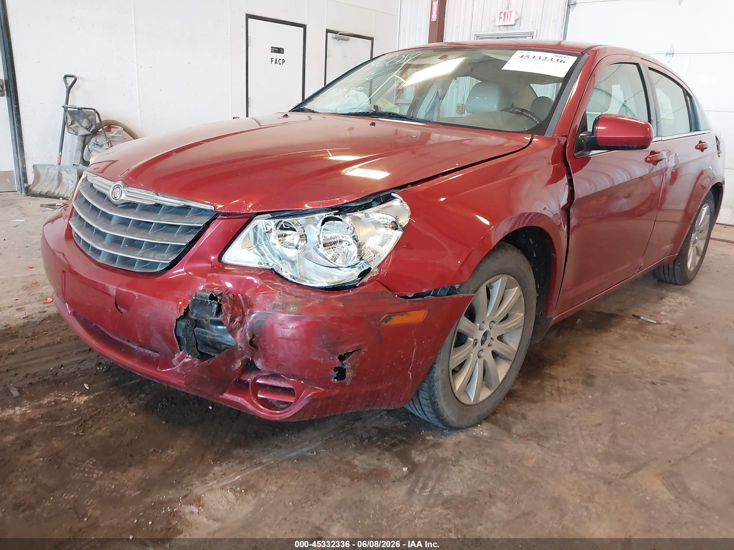 2010 Chrysler Sebring Limited Red vin: 1C3CC5FB3AN232188