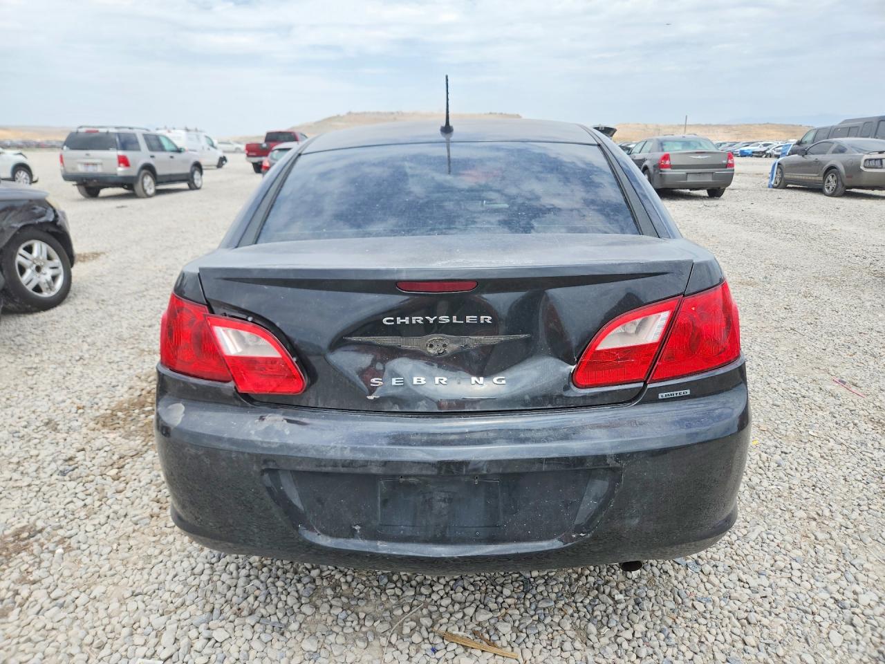 2010 Chrysler Sebring Limited Black vin: 1C3CC5FB5AN135090