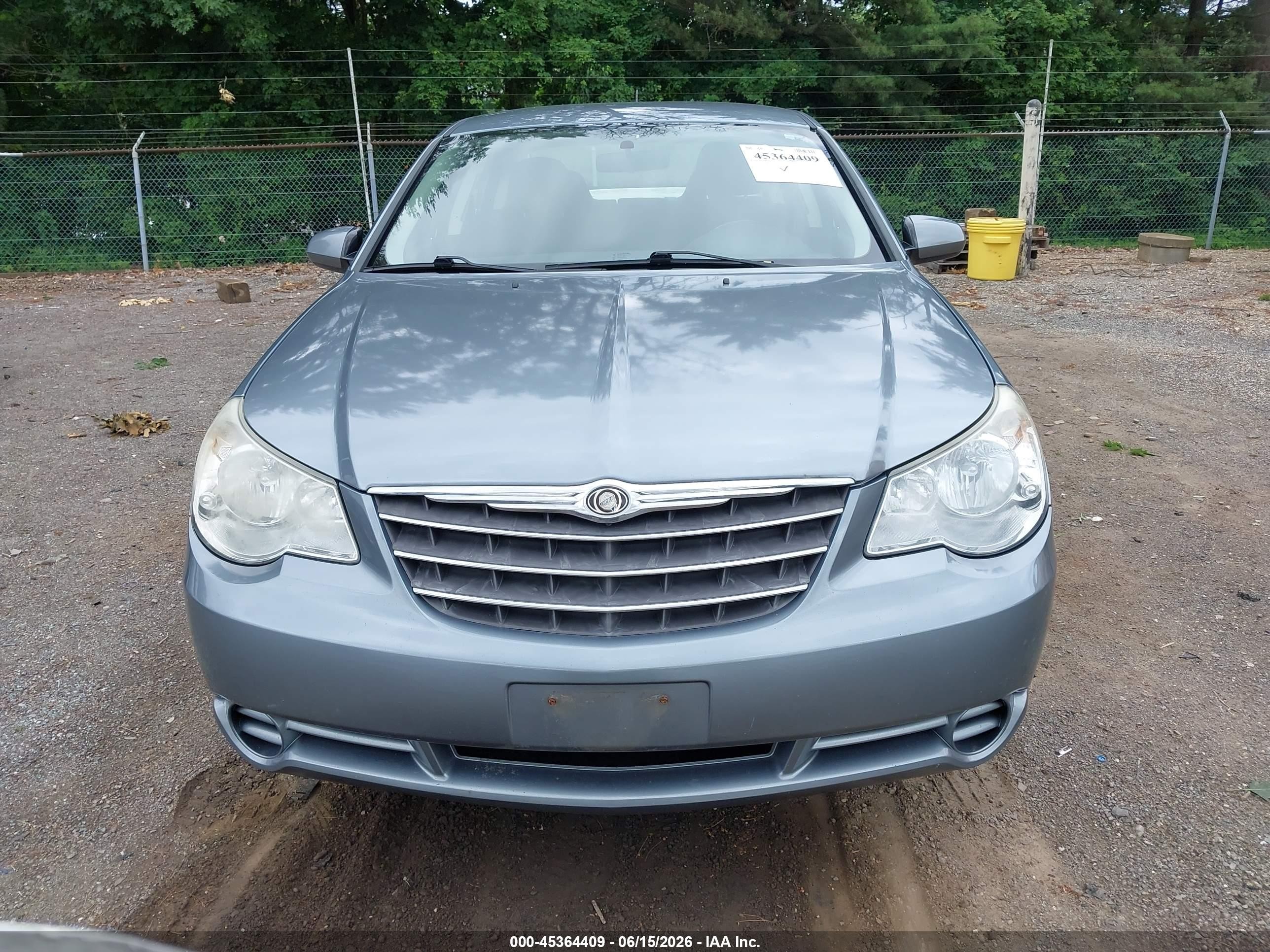 2010 Chrysler Sebring Limited Light Blue vin: 1C3CC5FB7AN205429