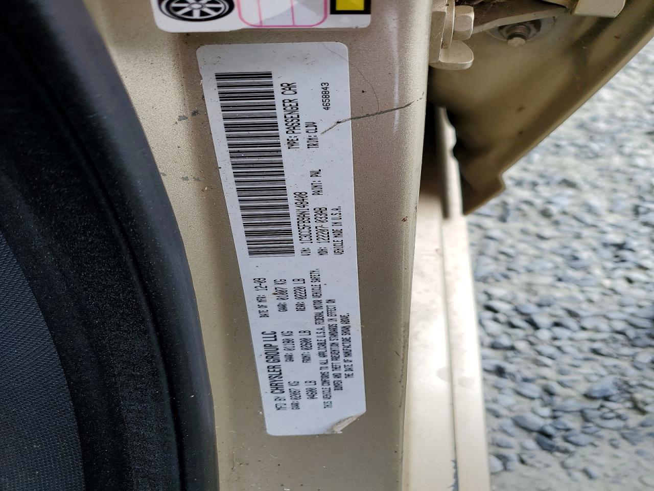 2010 Chrysler Sebring Limited Gold vin: 1C3CC5FB9AN148408