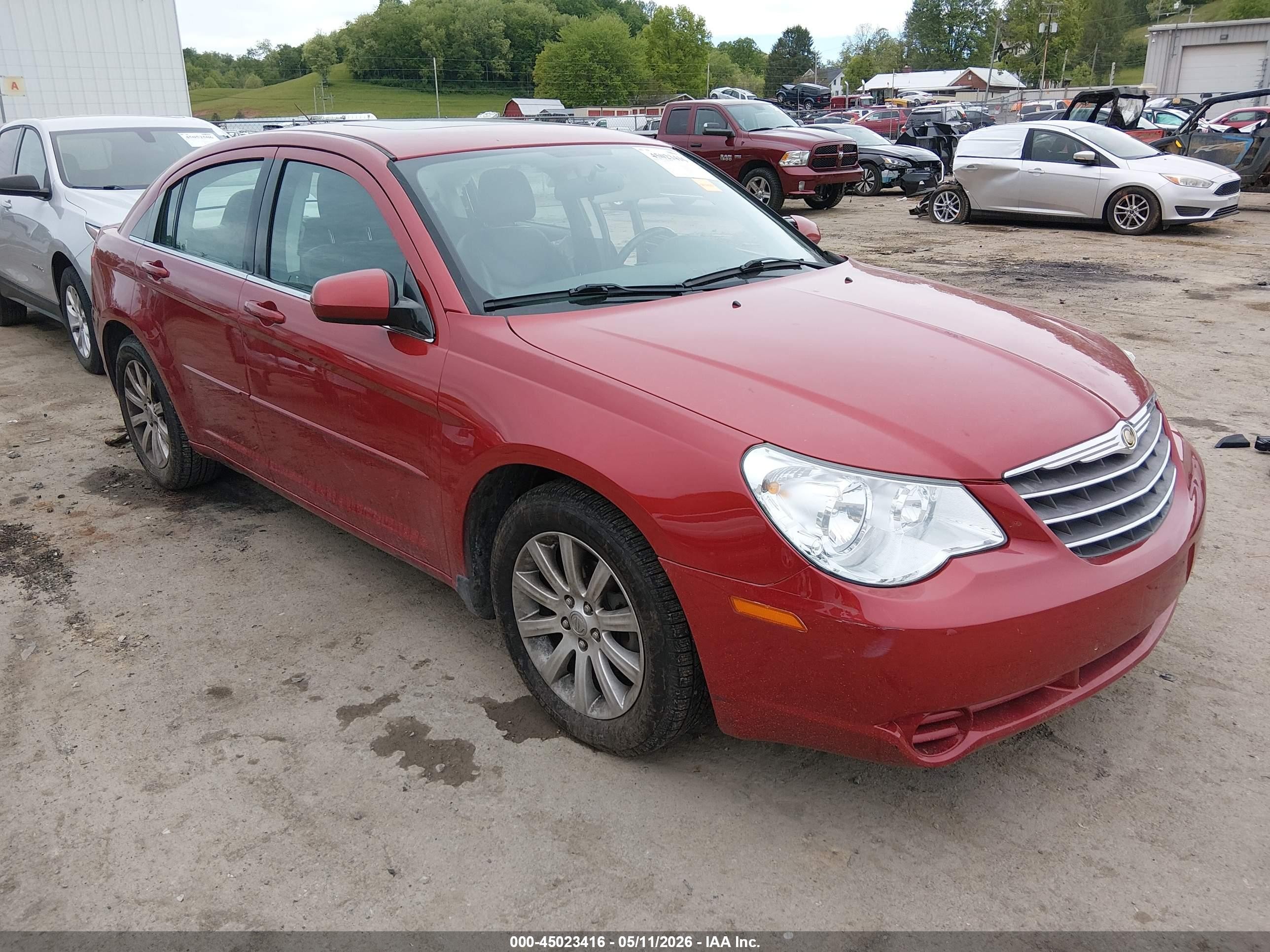 2010 Chrysler Sebring Limited Красный vin: 1C3CC5FB9AN166360