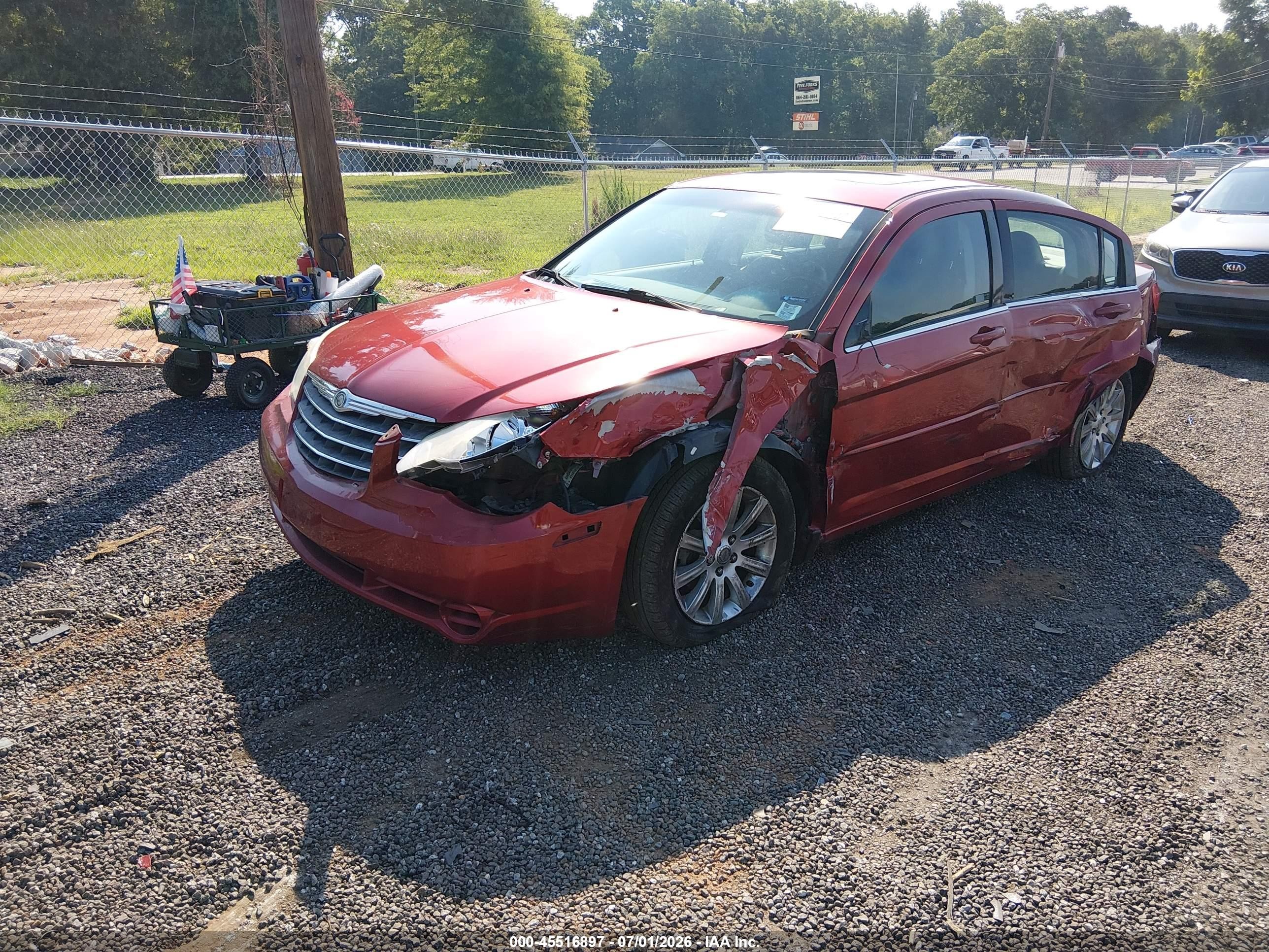 2010 Chrysler Sebring Limited Red vin: 1C3CC5FD3AN134702