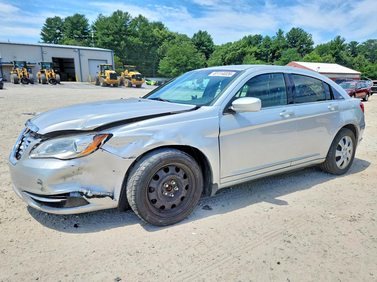 2012 Chrysler 200 Lx Silver vin: 1C3CCBAB0CN100885