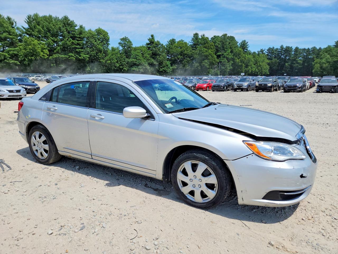 2012 Chrysler 200 Lx Серебряный vin: 1C3CCBAB0CN100885