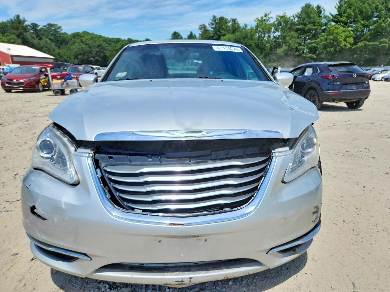 2012 Chrysler 200 Lx Серебряный vin: 1C3CCBAB0CN100885