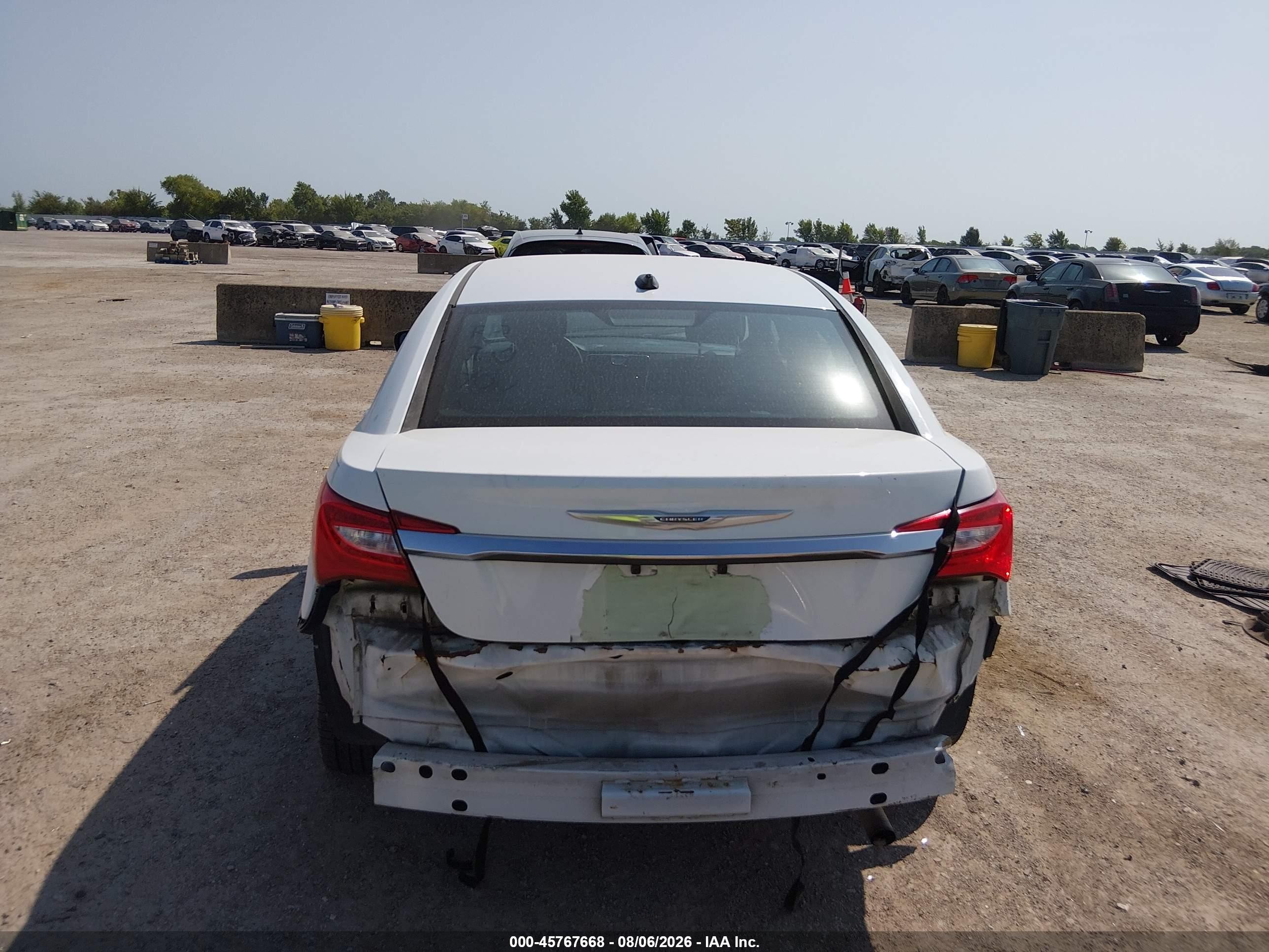2012 Chrysler 200 Lx White vin: 1C3CCBAB0CN281888