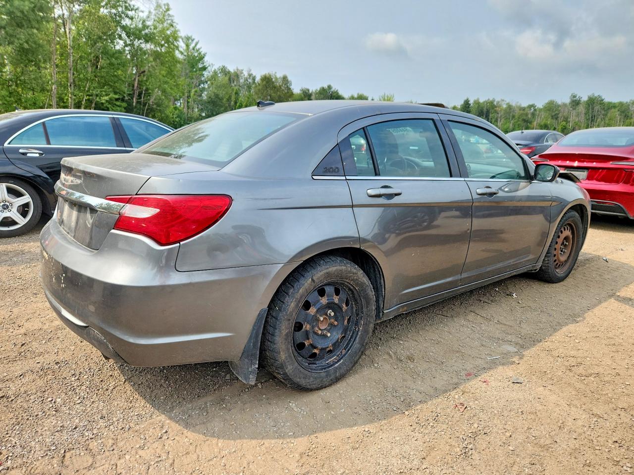 2012 Chrysler 200 Lx Gray vin: 1C3CCBAB0CN328837
