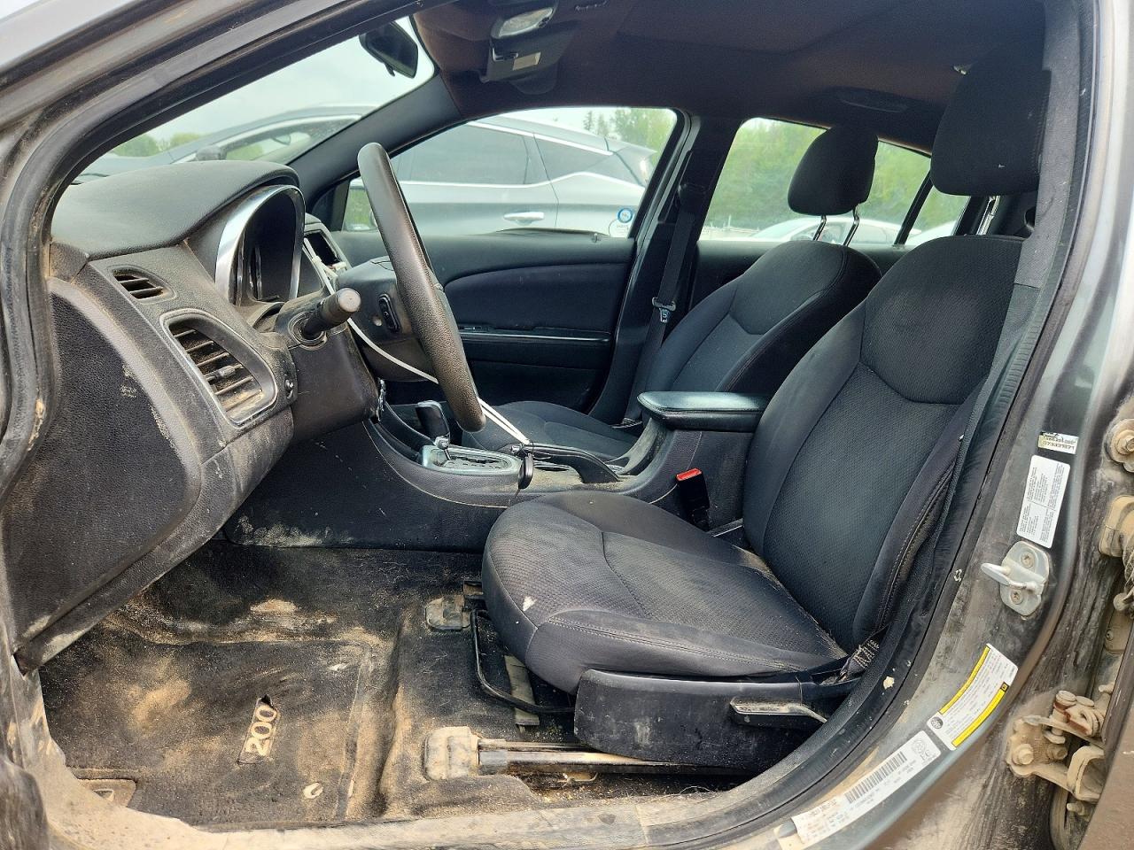 2012 Chrysler 200 Lx Gray vin: 1C3CCBAB0CN328837