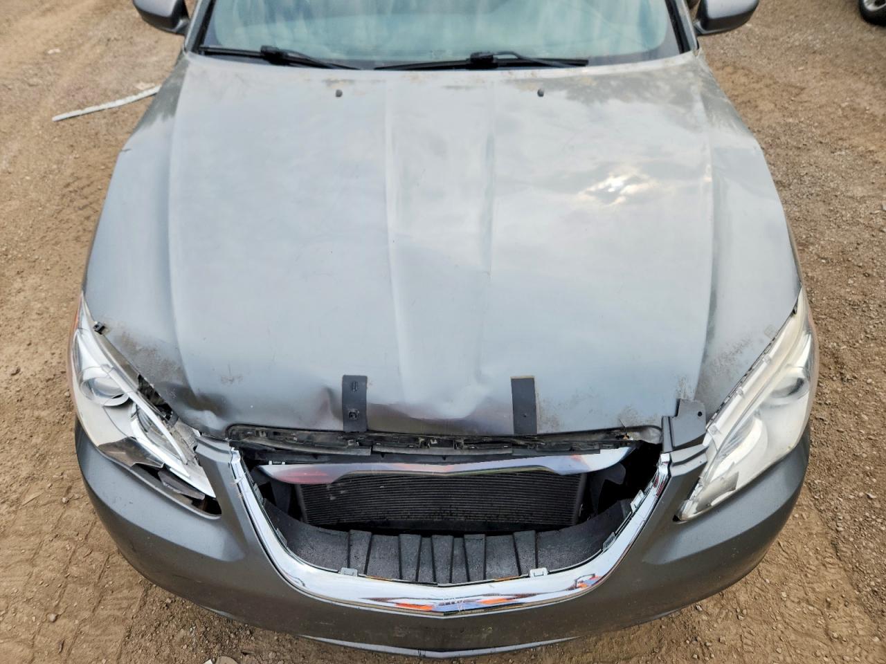 2012 Chrysler 200 Lx Gray vin: 1C3CCBAB0CN328837