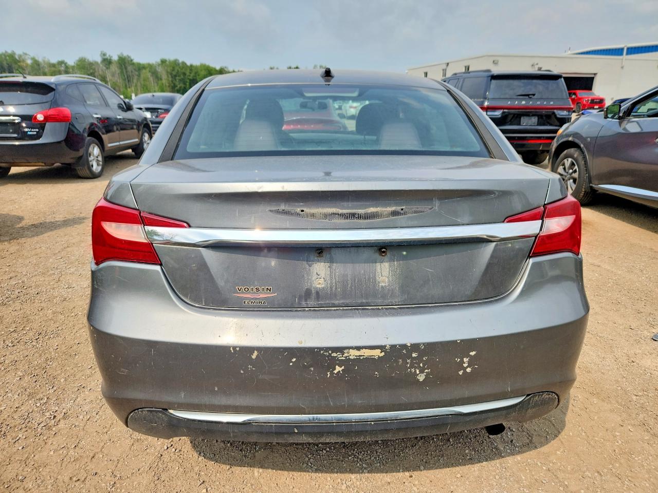 2012 Chrysler 200 Lx Gray vin: 1C3CCBAB0CN328837