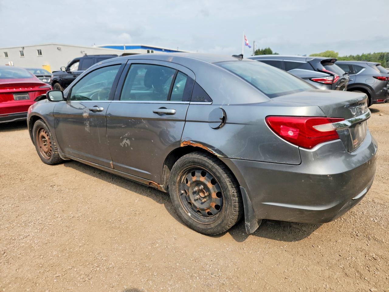 2012 Chrysler 200 Lx Gray vin: 1C3CCBAB0CN328837