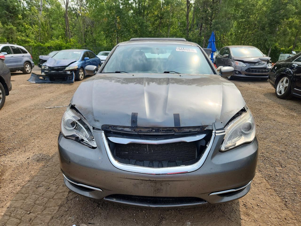 2012 Chrysler 200 Lx Gray vin: 1C3CCBAB0CN328837