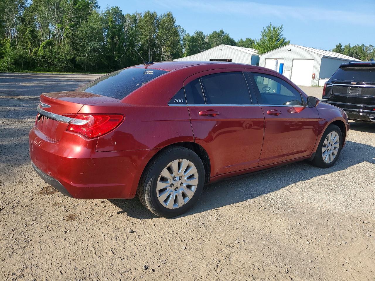 2013 Chrysler 200 Lx Красный vin: 1C3CCBAB0DN524472