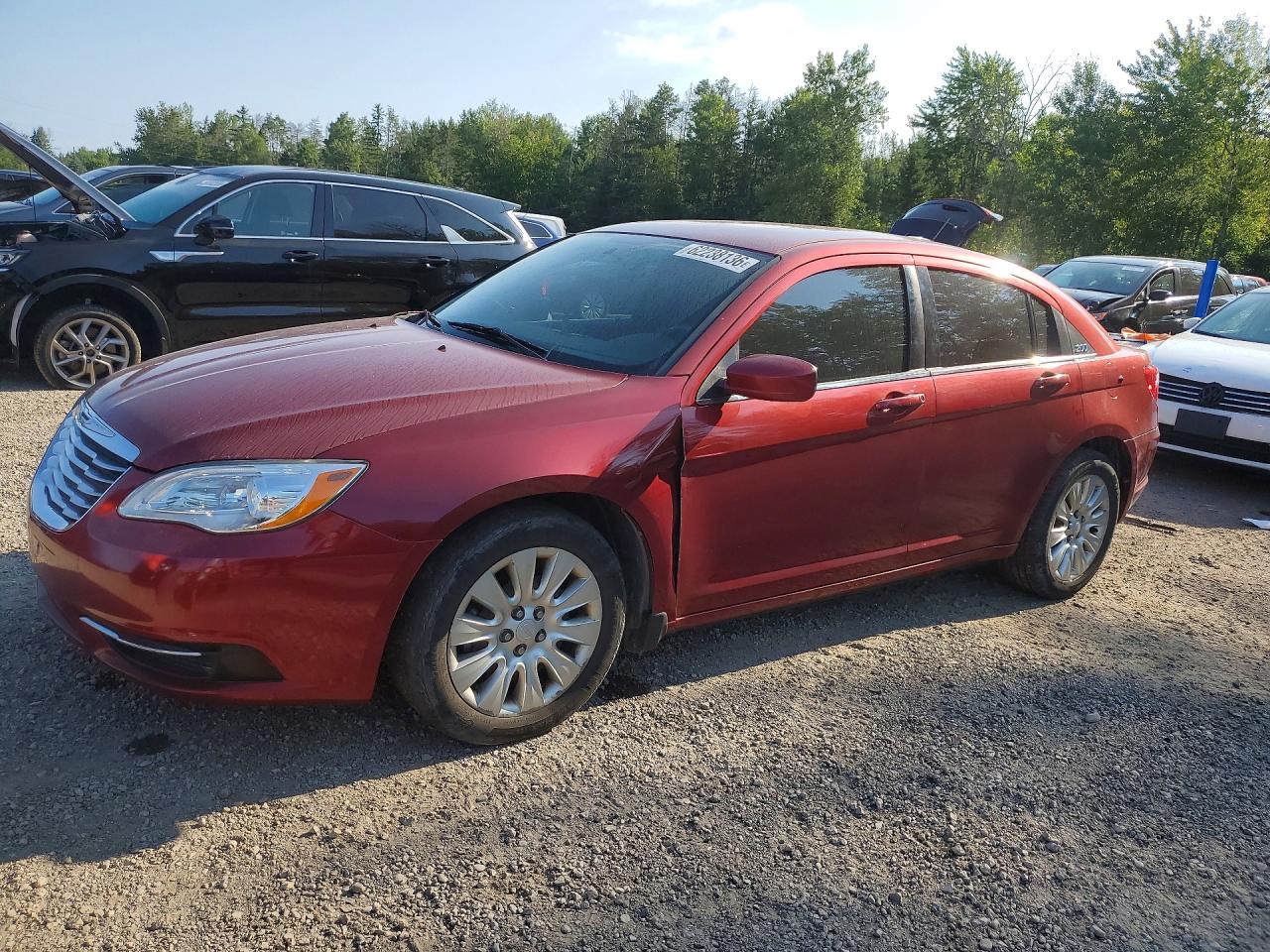 2013 Chrysler 200 Lx Красный vin: 1C3CCBAB0DN524472