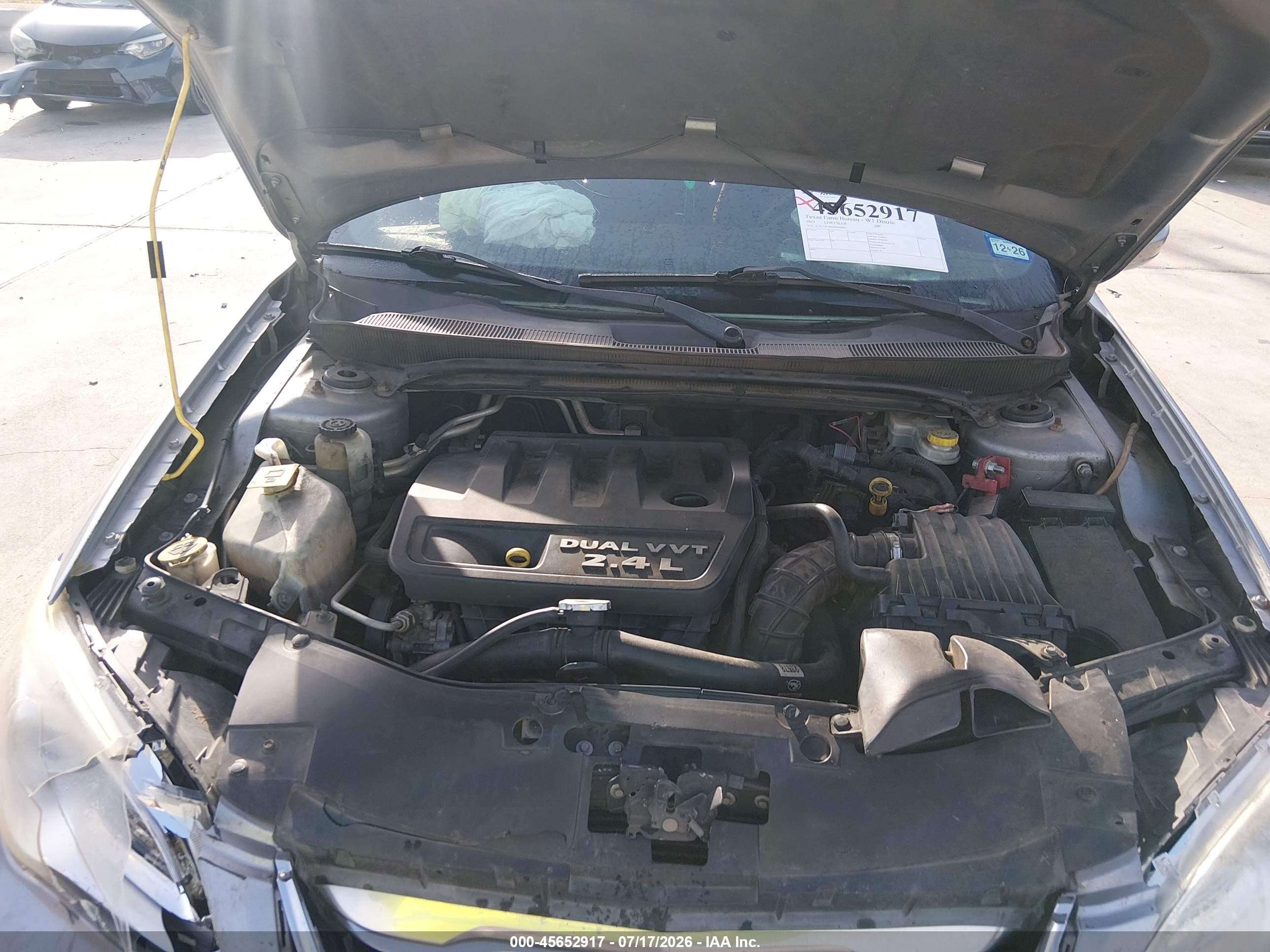 2013 Chrysler 200 Lx Gray vin: 1C3CCBAB0DN640402