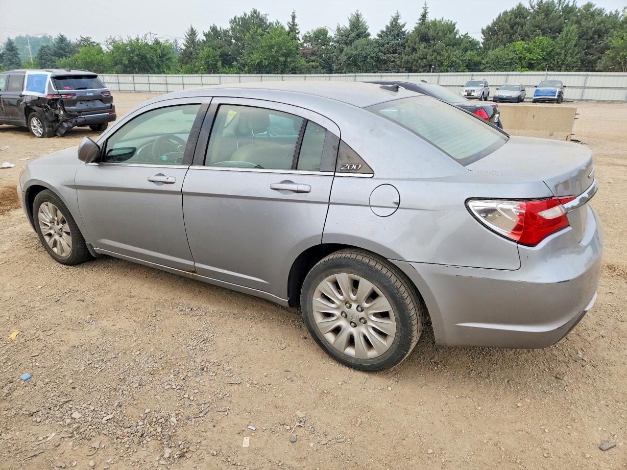 2014 Chrysler 200 Lx Silver vin: 1C3CCBAB0EN122128