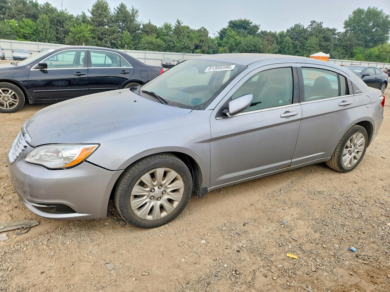 2014 Chrysler 200 Lx Silver vin: 1C3CCBAB0EN122128