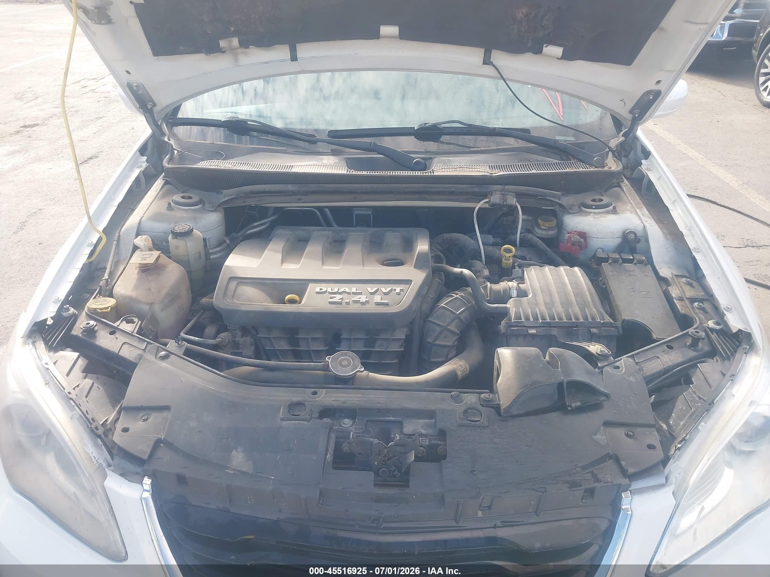 2014 Chrysler 200 Lx White vin: 1C3CCBAB0EN205140
