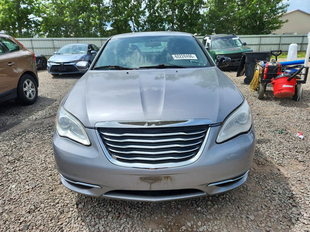 2013 Chrysler 200 Lx Silver vin: 1C3CCBAB1DN670086