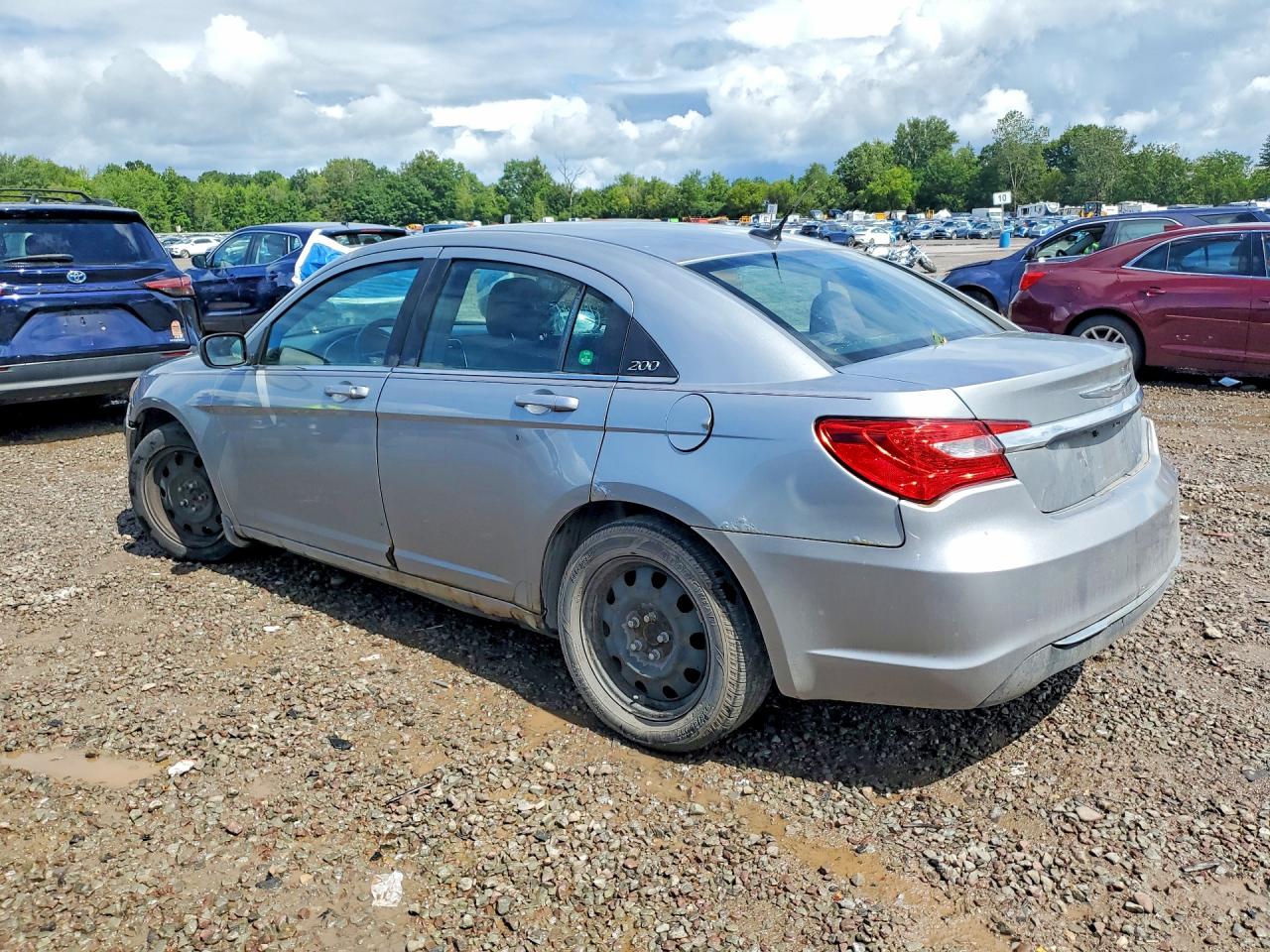 2013 Chrysler 200 Lx Silver vin: 1C3CCBAB1DN686532