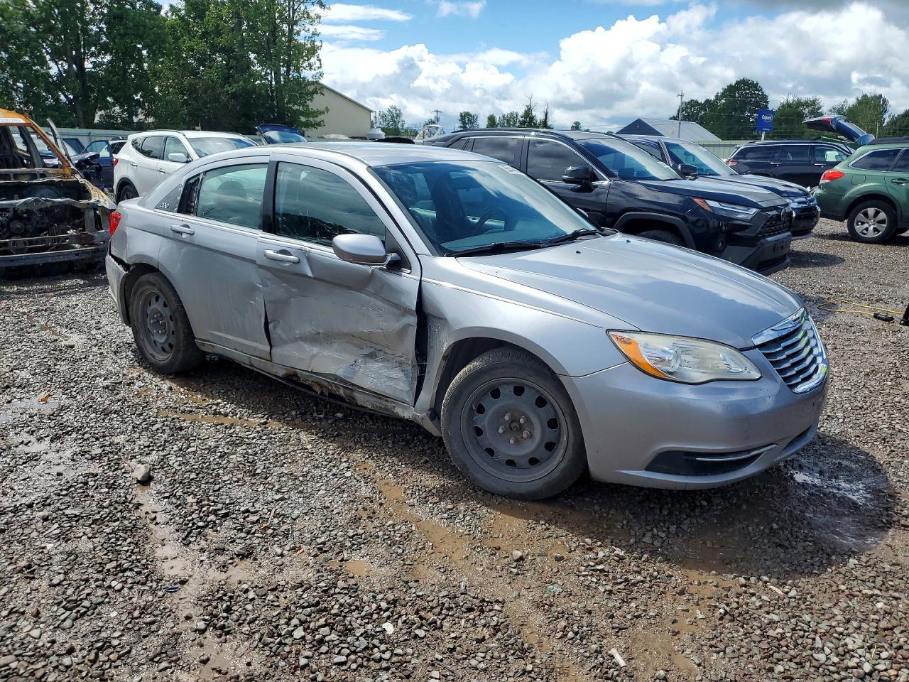 2013 Chrysler 200 Lx Silver vin: 1C3CCBAB1DN686532