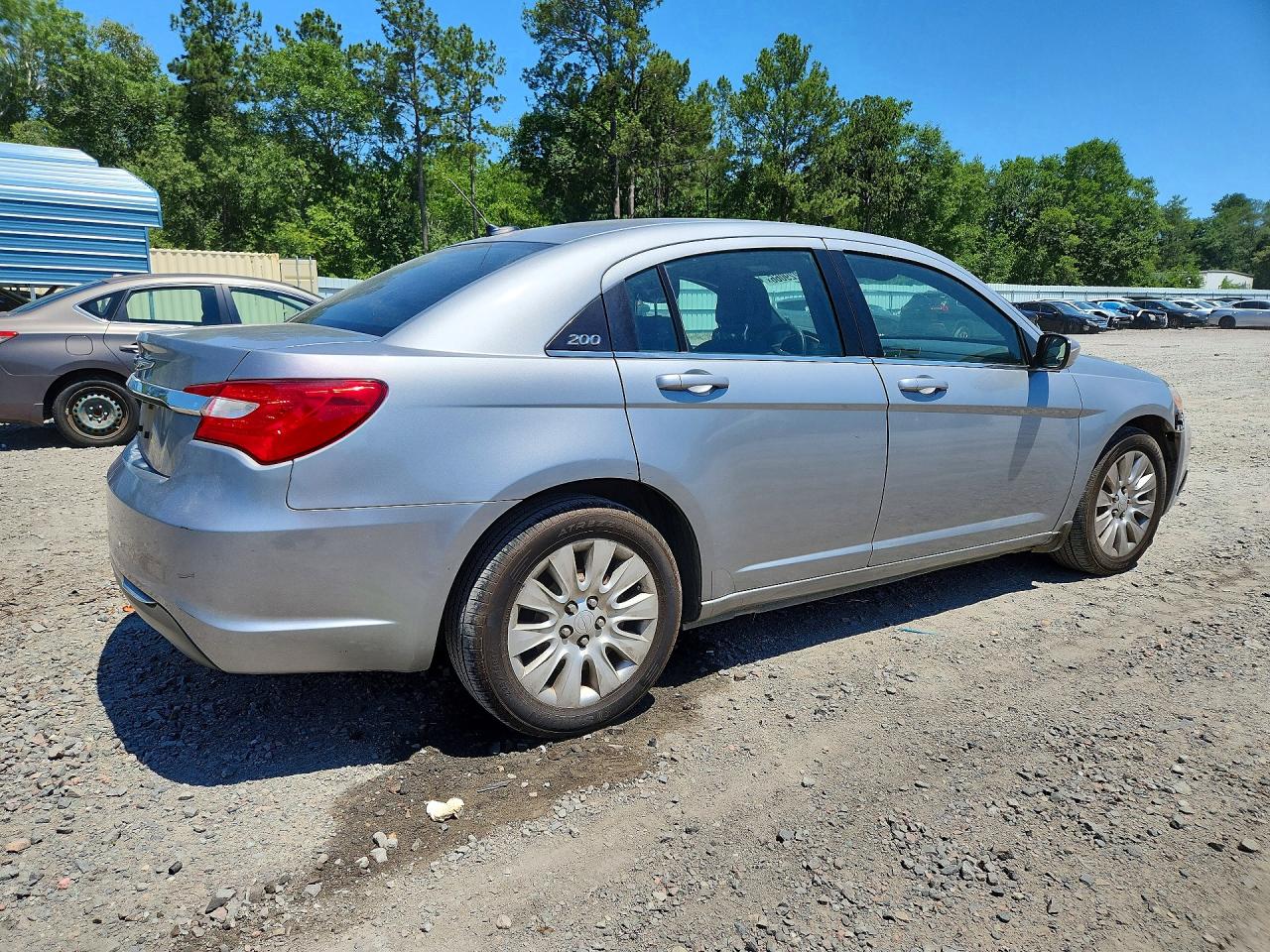 2013 Chrysler 200 Lx Silver vin: 1C3CCBAB1DN736412
