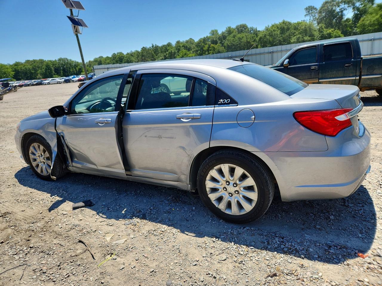 2013 Chrysler 200 Lx Silver vin: 1C3CCBAB1DN736412