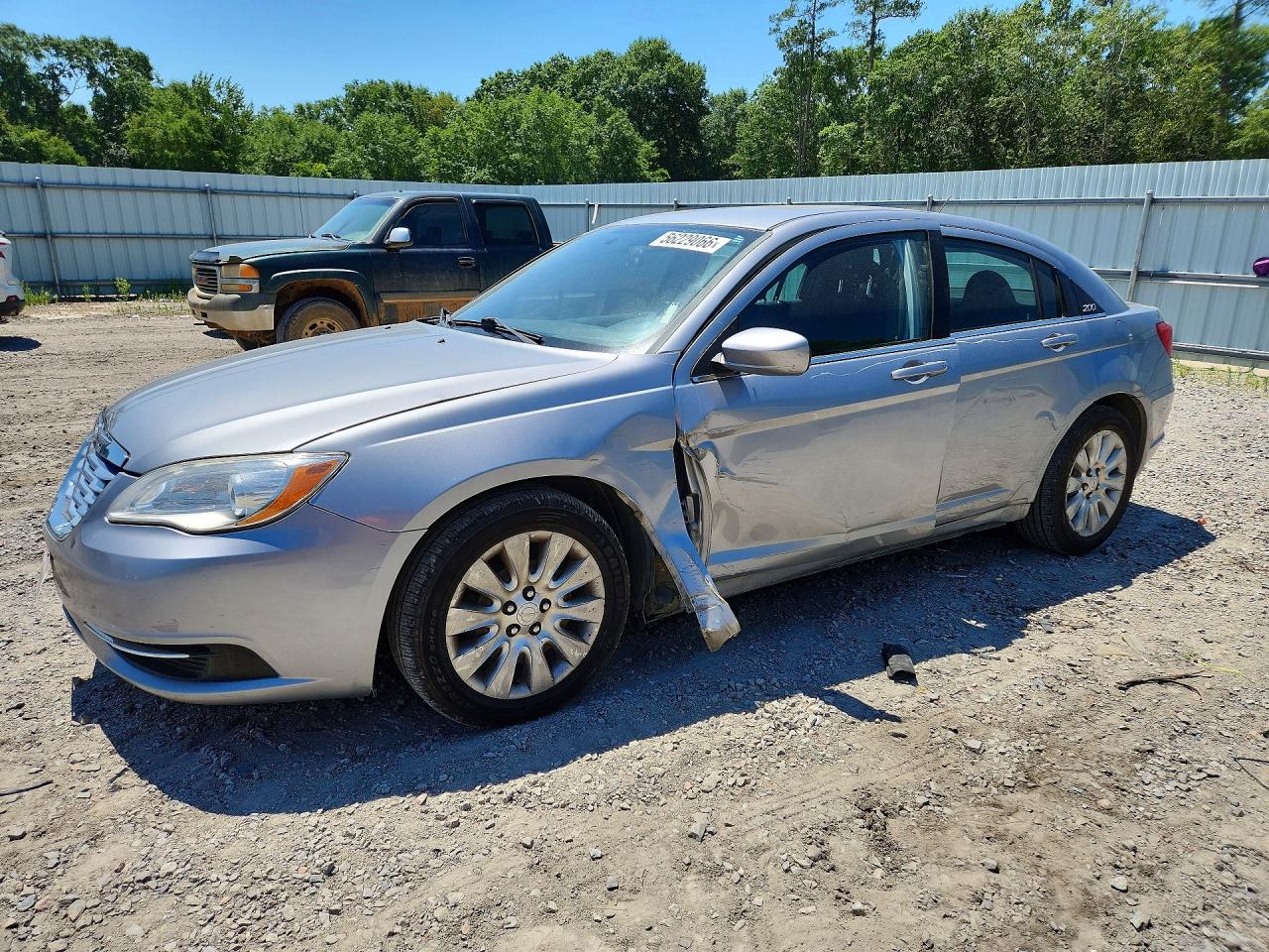 2013 Chrysler 200 Lx Silver vin: 1C3CCBAB1DN736412