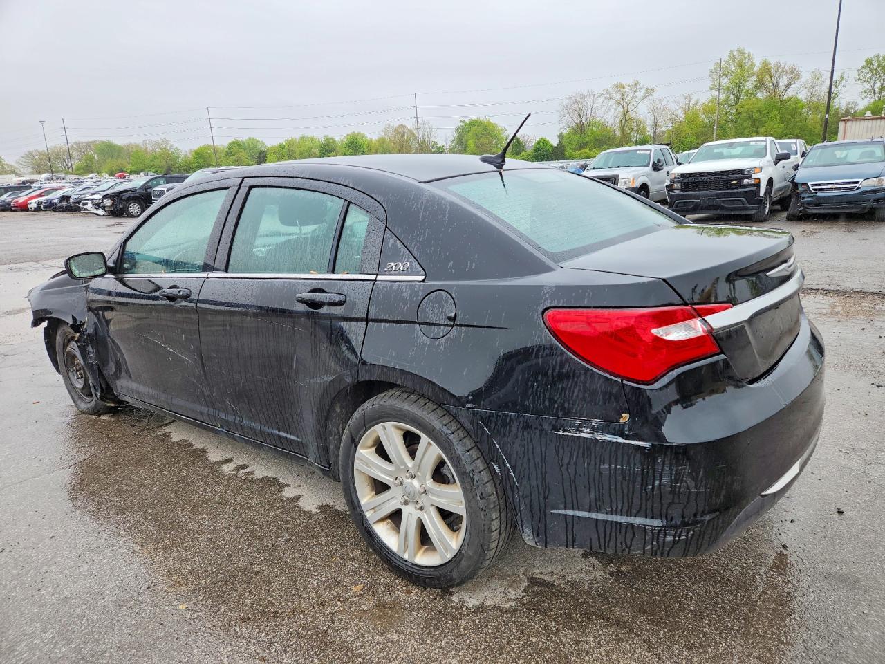 2014 Chrysler 200 Lx Black vin: 1C3CCBAB1EN124485