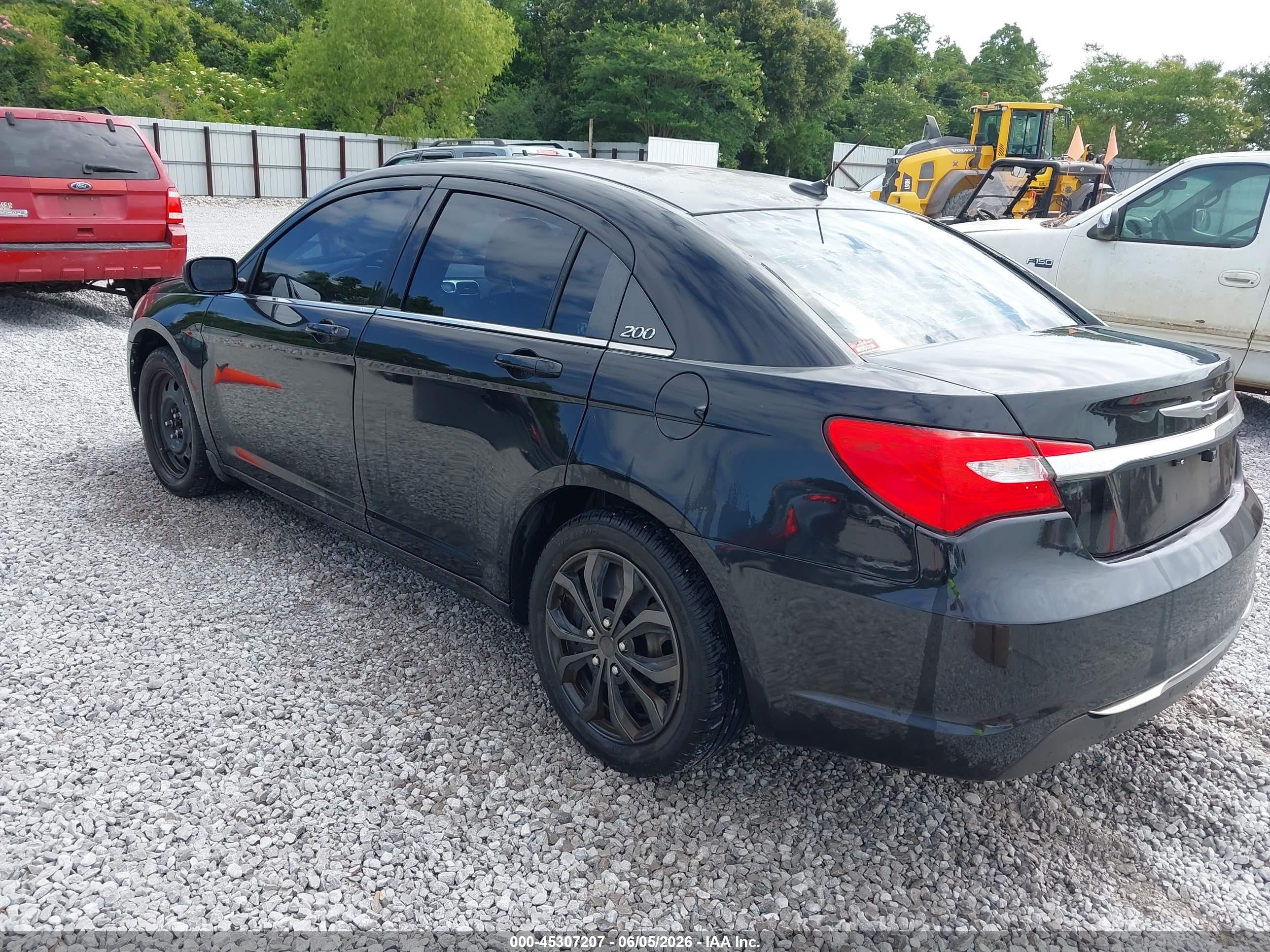 2014 Chrysler 200 Lx Black vin: 1C3CCBAB1EN206135