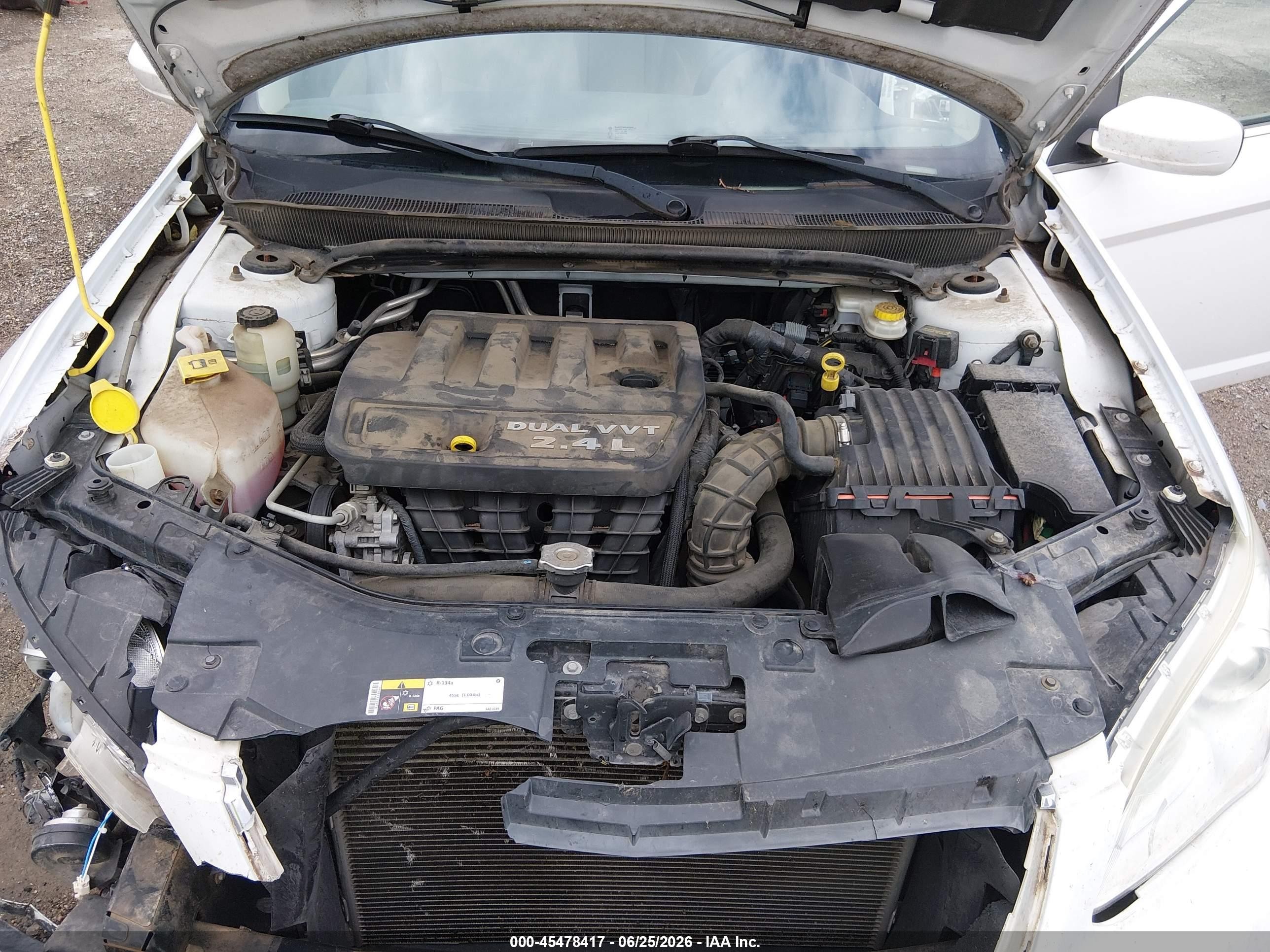2014 Chrysler 200 Lx White vin: 1C3CCBAB1EN206264