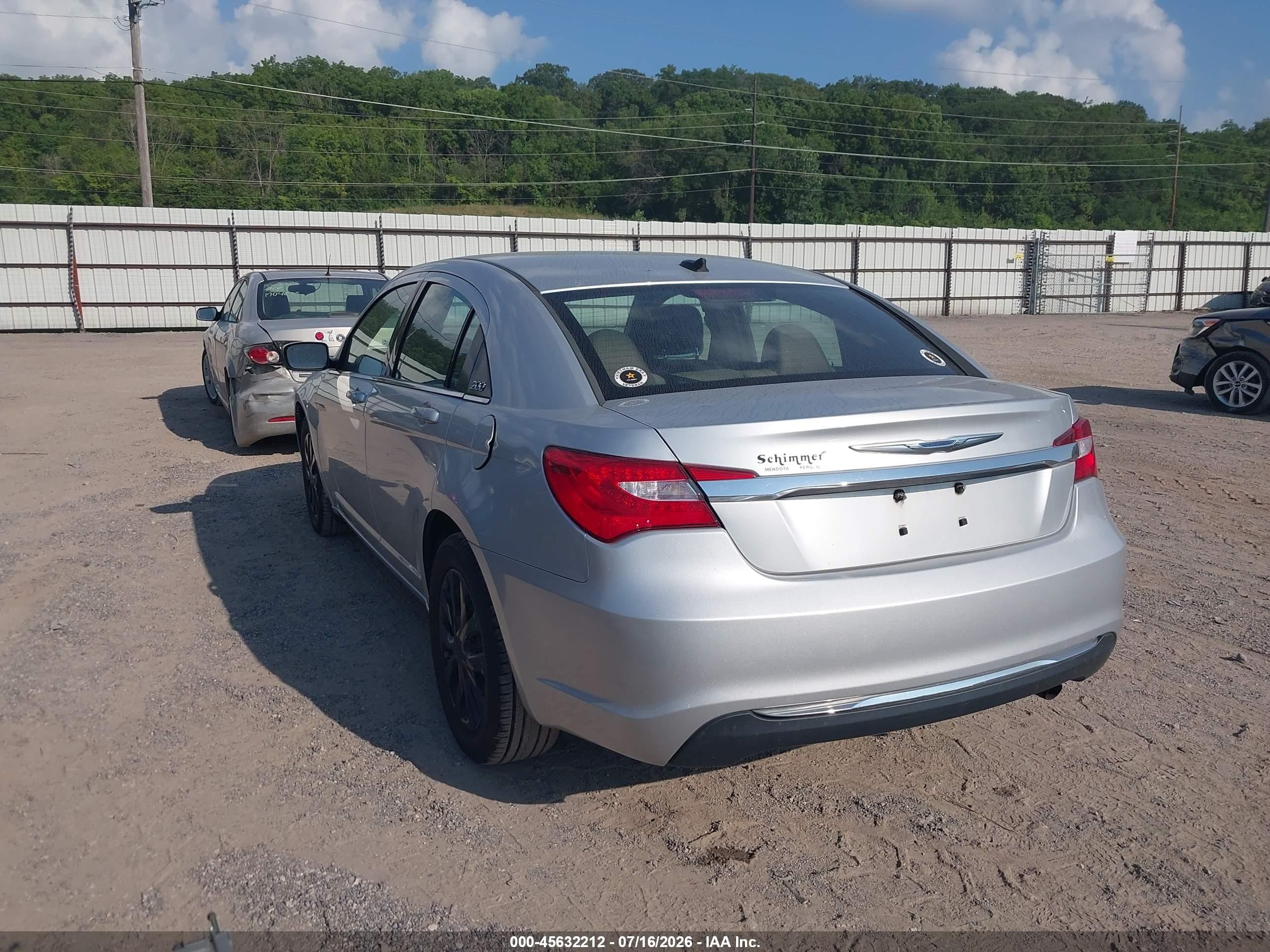 2012 Chrysler 200 Lx Silver vin: 1C3CCBAB2CN138957