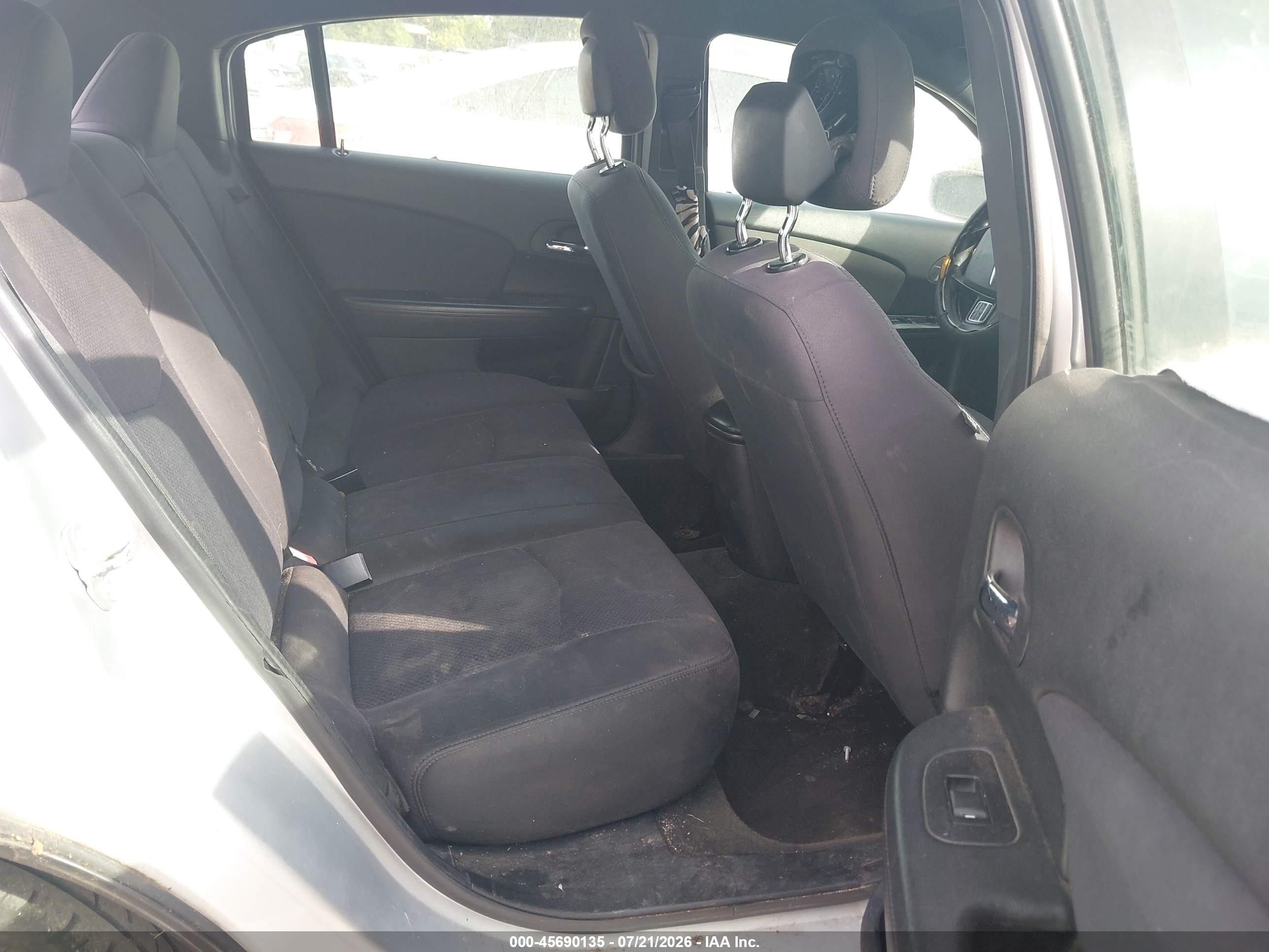 2012 Chrysler 200 Lx Silver vin: 1C3CCBAB2CN244700
