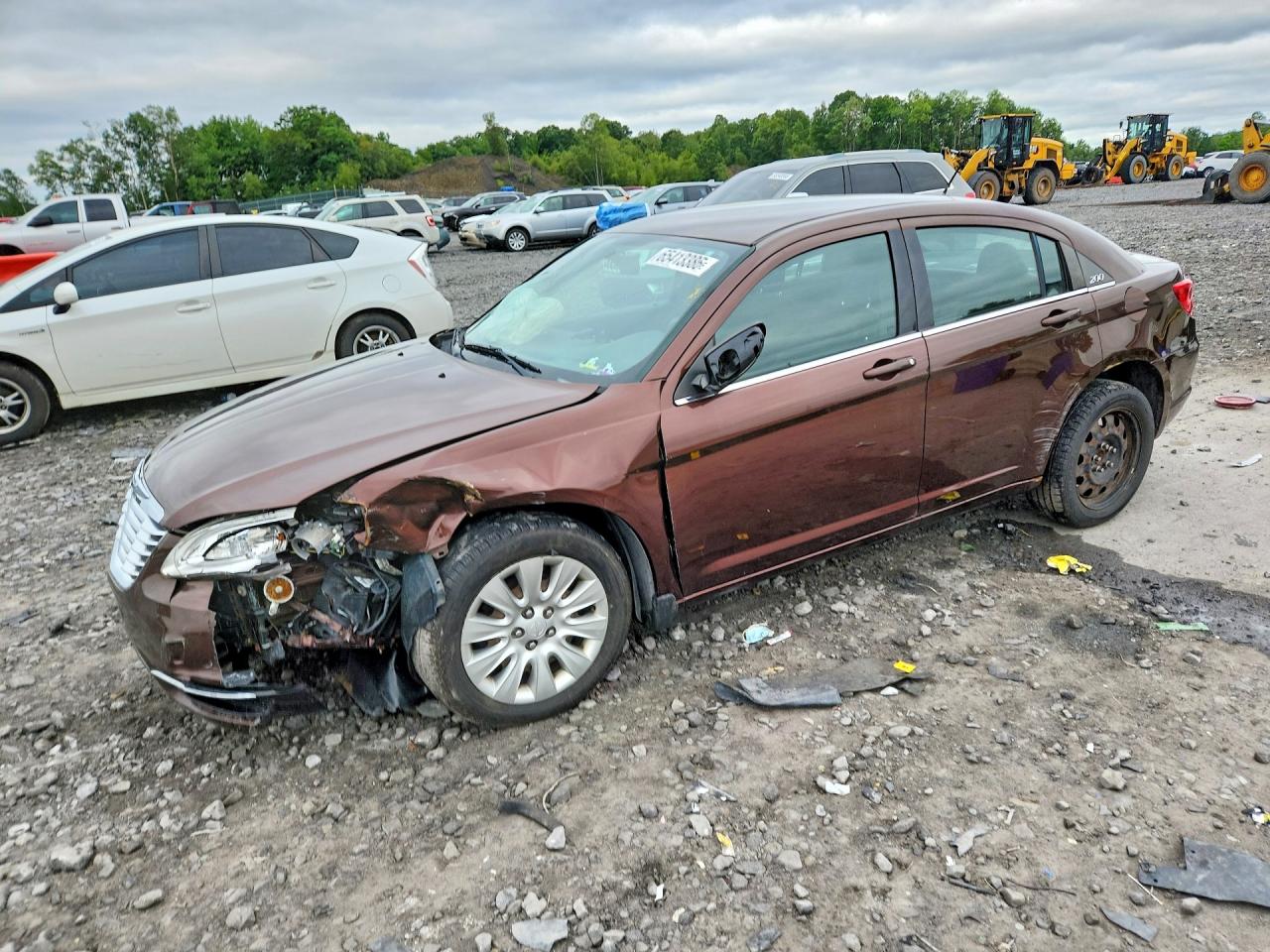 2012 Chrysler 200 Lx Brown vin: 1C3CCBAB2CN305639