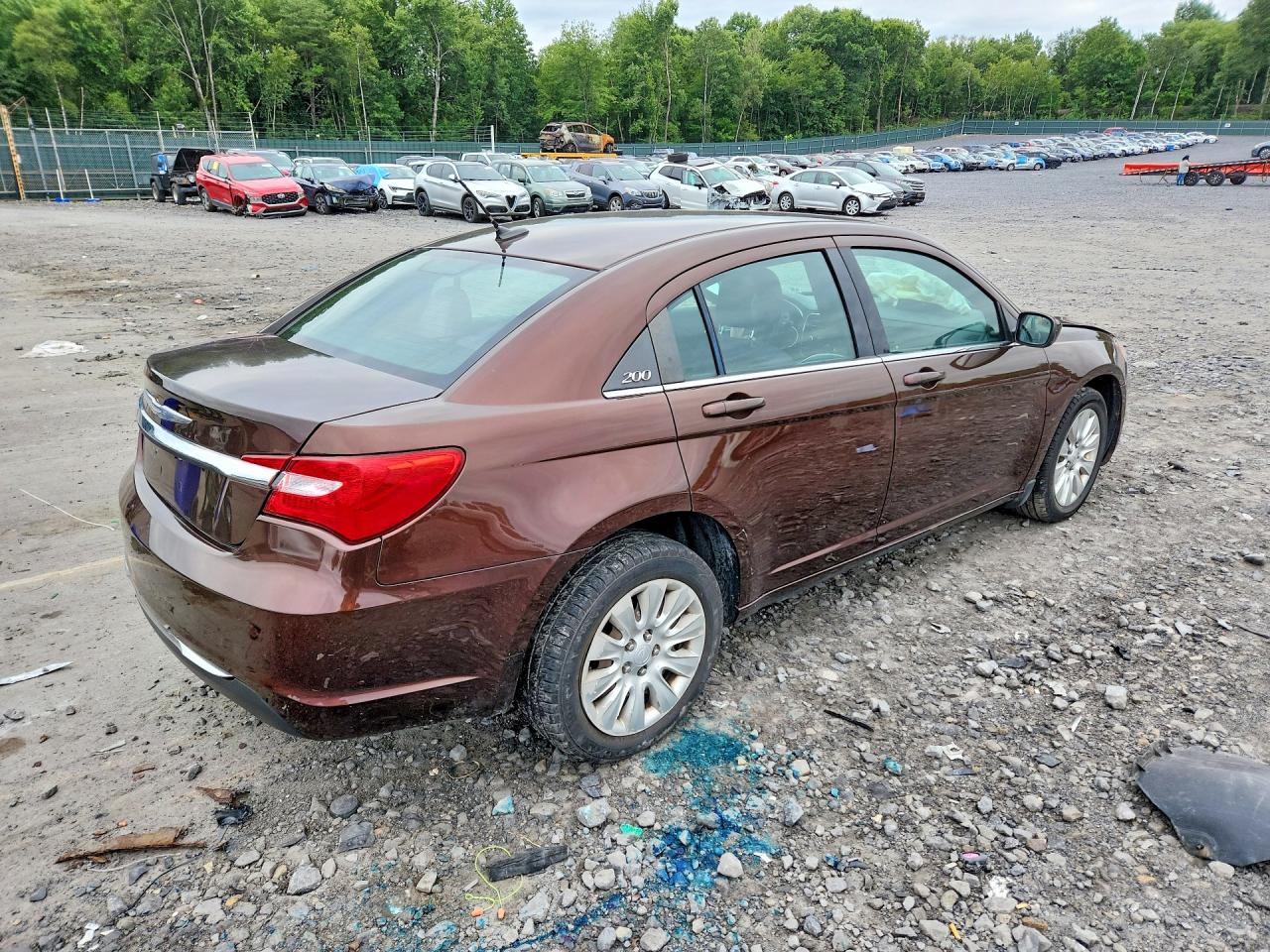 2012 Chrysler 200 Lx Brown vin: 1C3CCBAB2CN305639