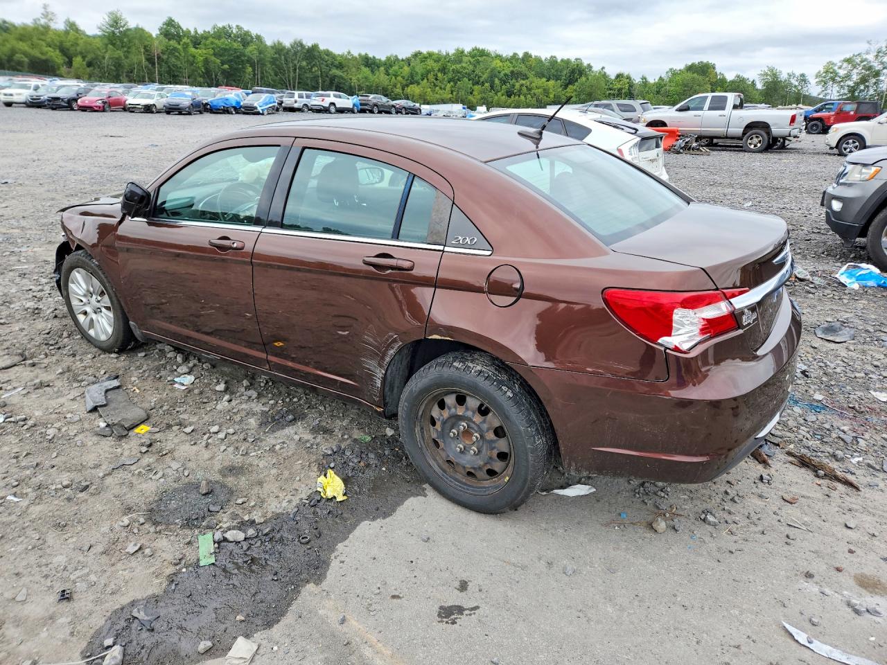2012 Chrysler 200 Lx Brown vin: 1C3CCBAB2CN305639