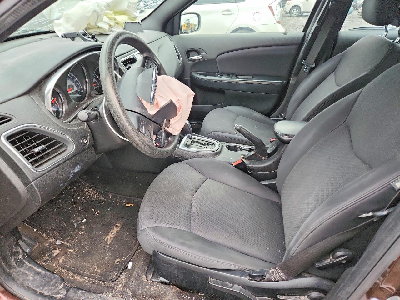 2012 Chrysler 200 Lx Brown vin: 1C3CCBAB2CN305639